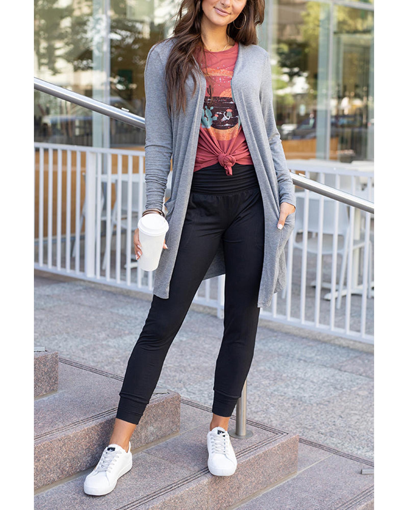 Azura Exchange Pleated Pocket Leggings - XL 7