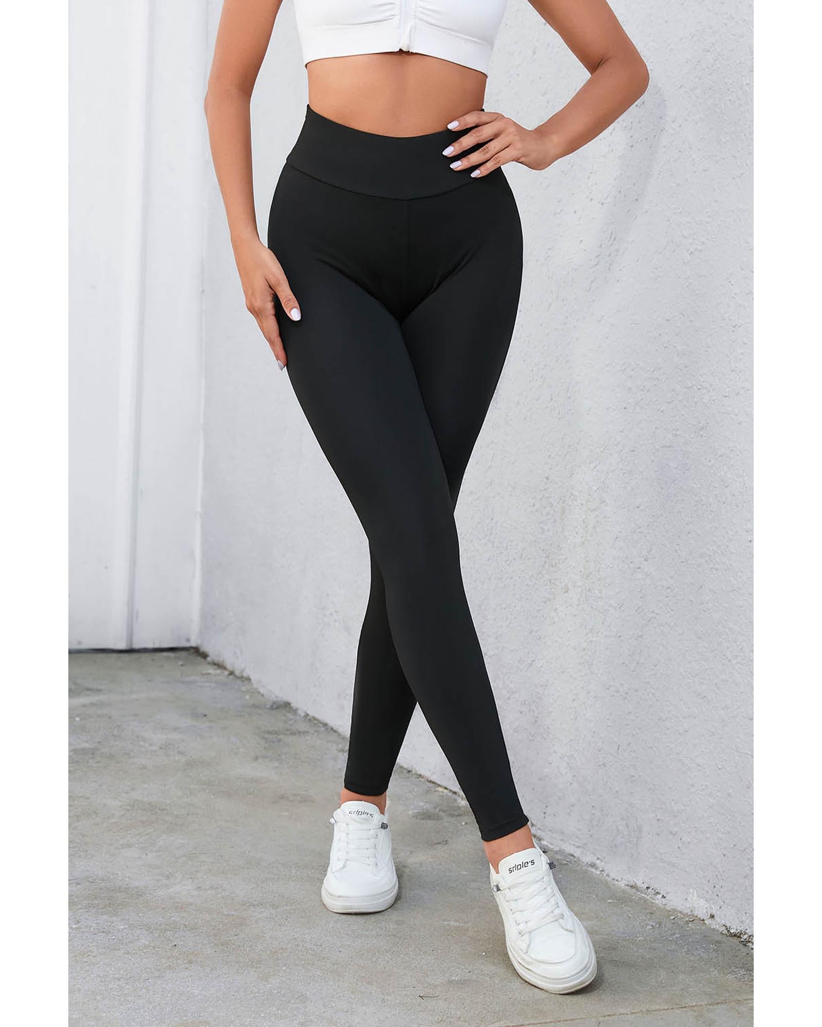 Azura Exchange Tummy Control High Waist Leggings - M