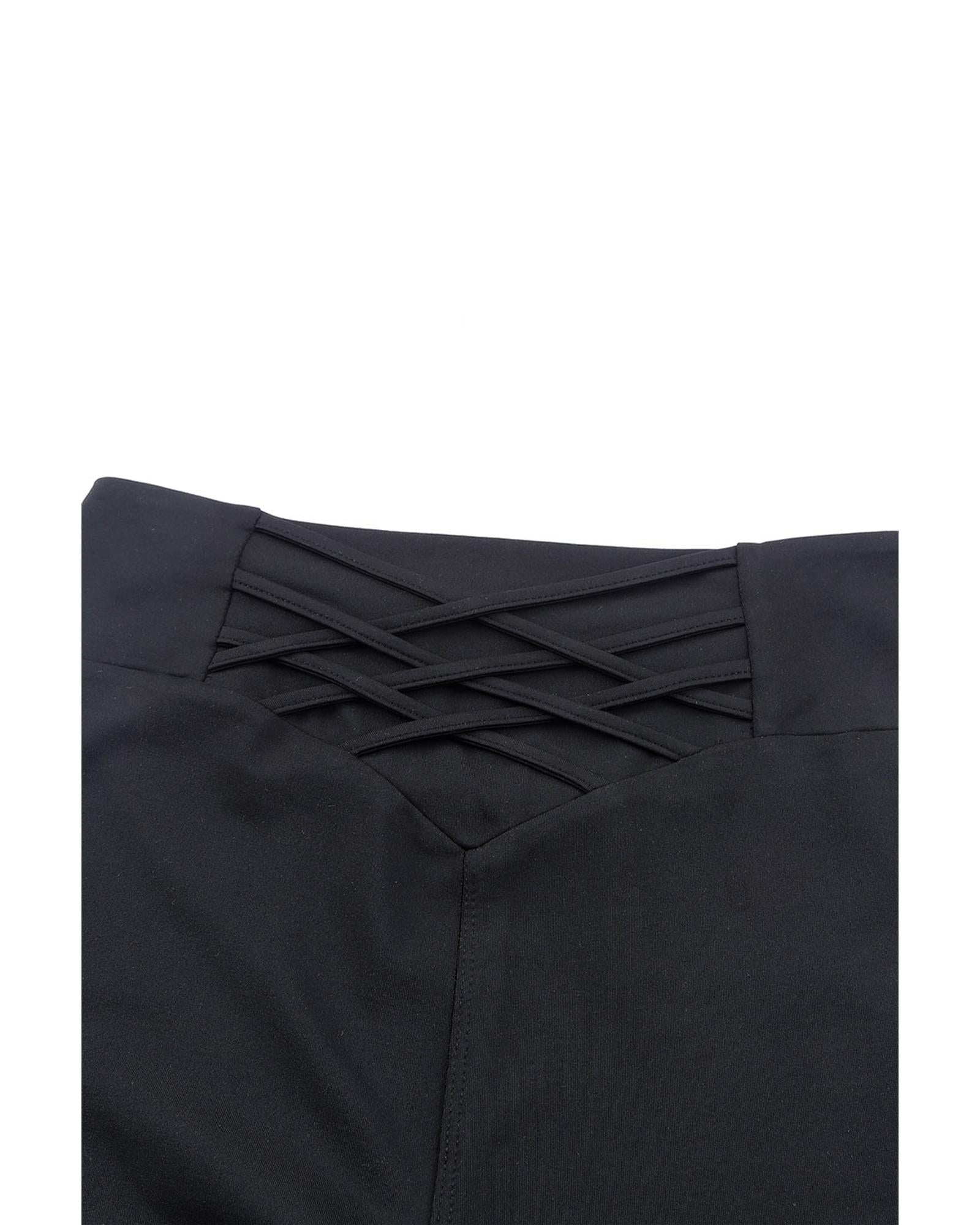 Azura Exchange Tummy Control High Waist Leggings - M 3