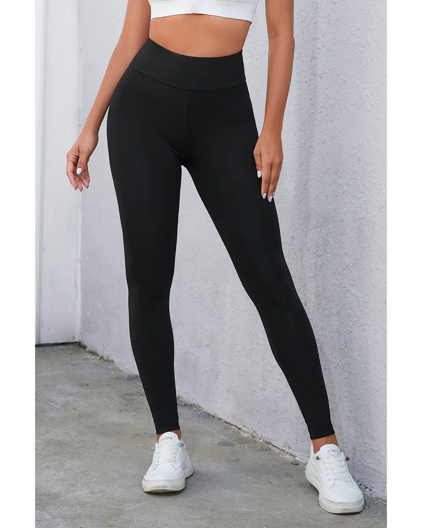 Azura Exchange Tummy Control High Waist Leggings - M 4