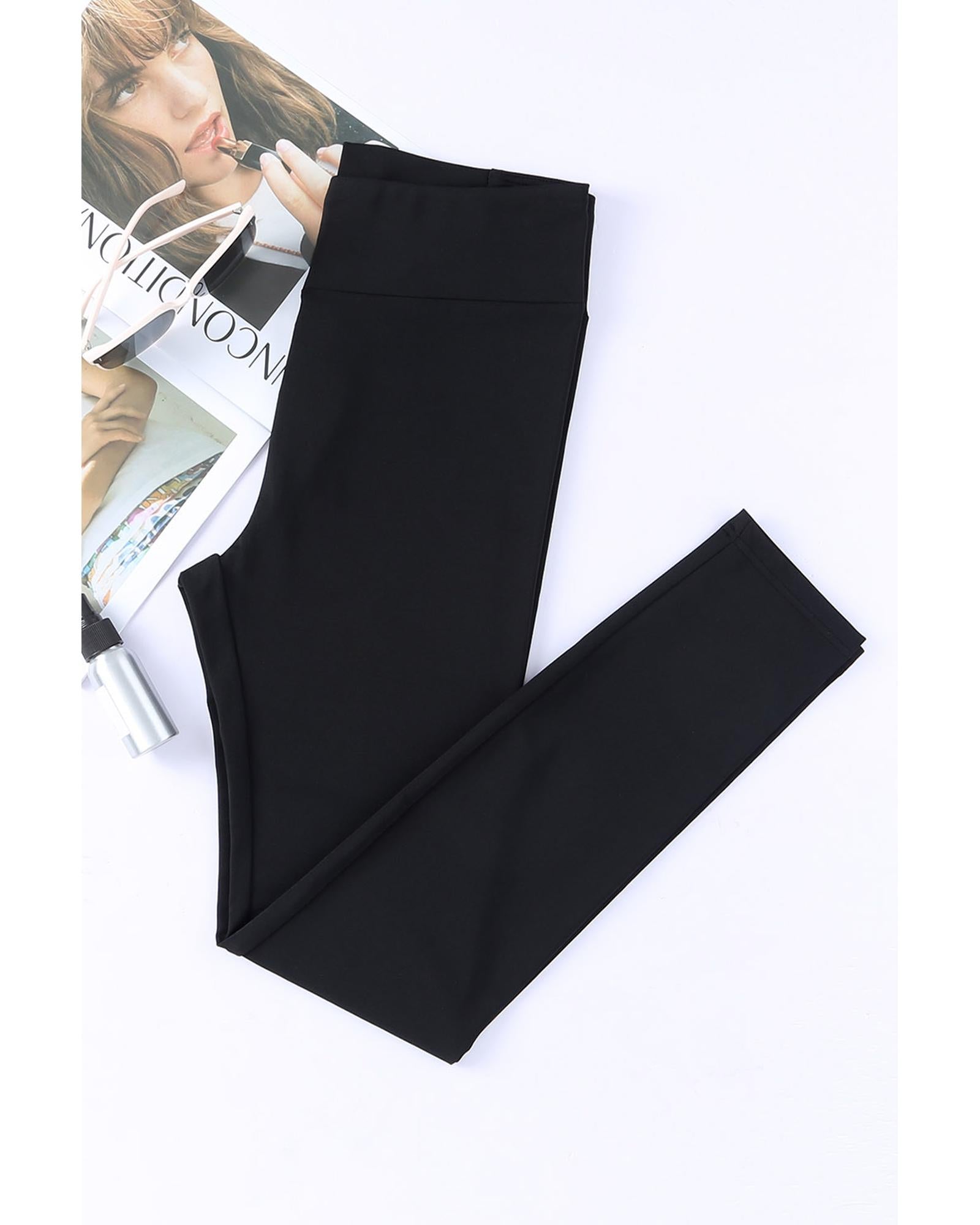 Azura Exchange Tummy Control High Waist Leggings - M 7