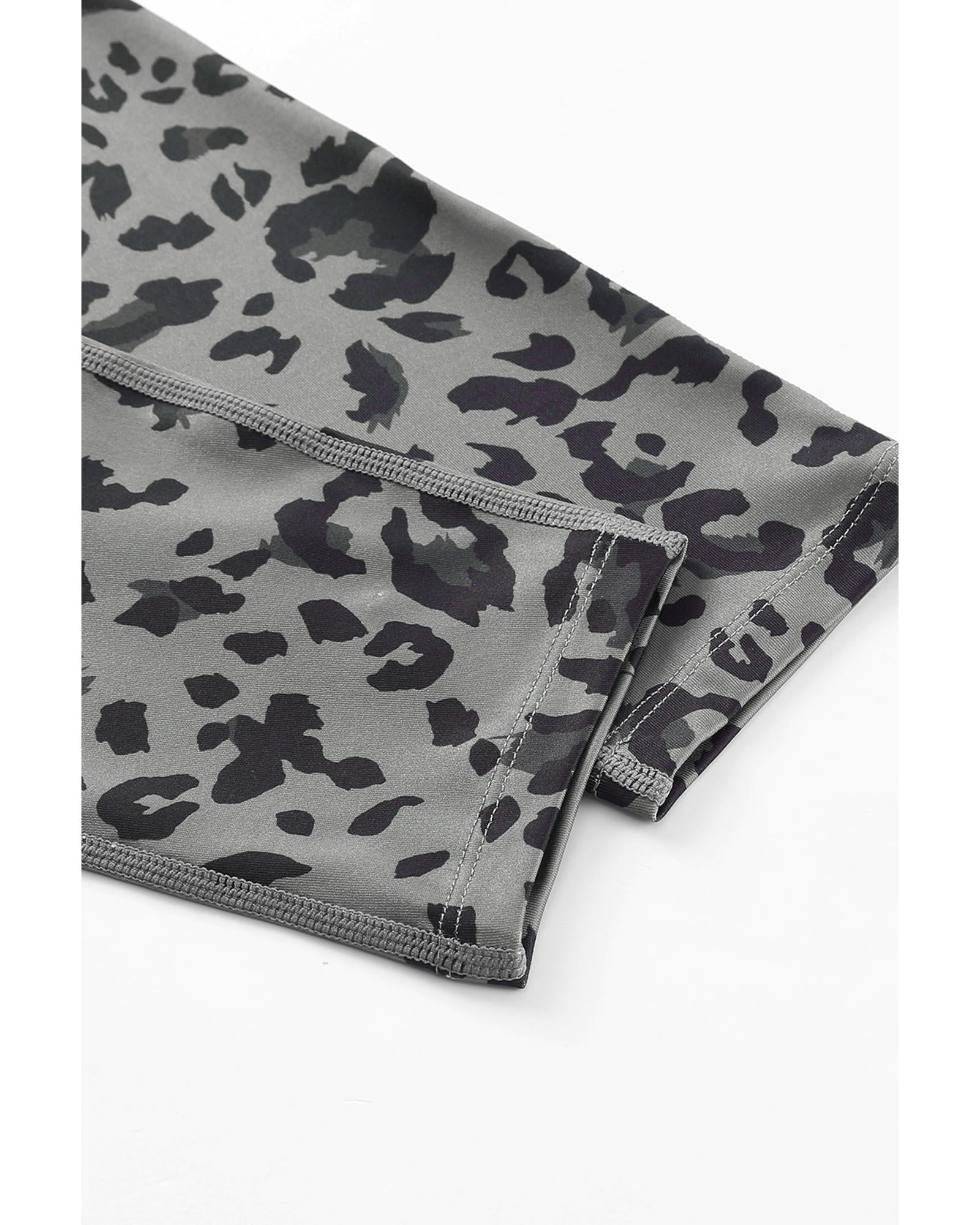 Azura Exchange Leopard Print Active Leggings - L 3
