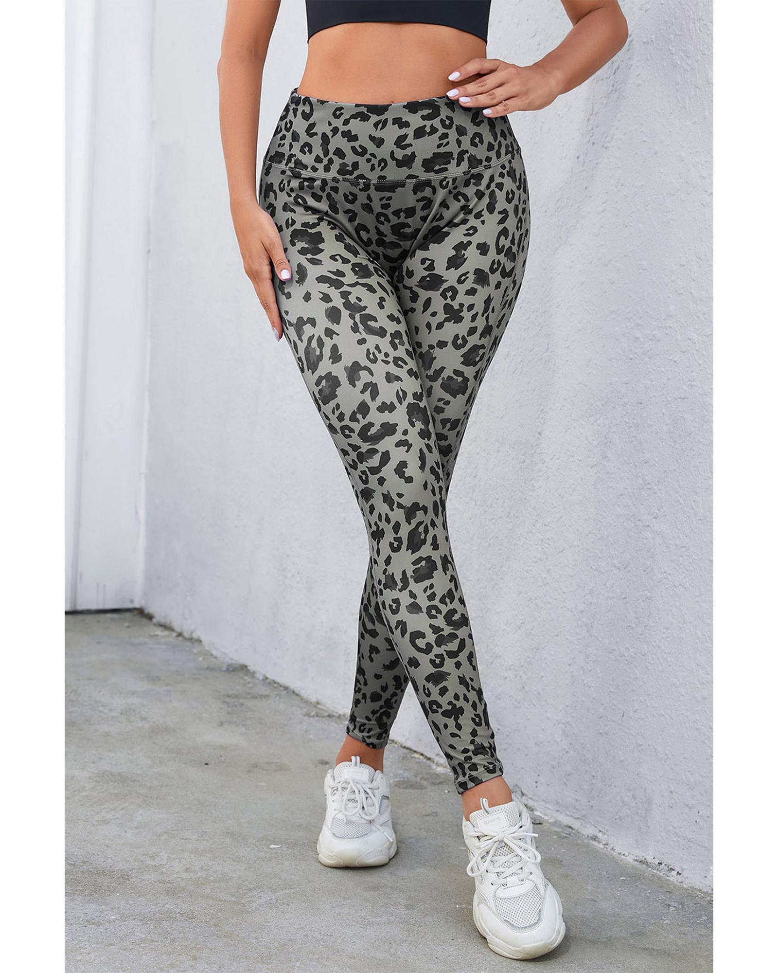 Azura Exchange Leopard Print Active Leggings - L 7