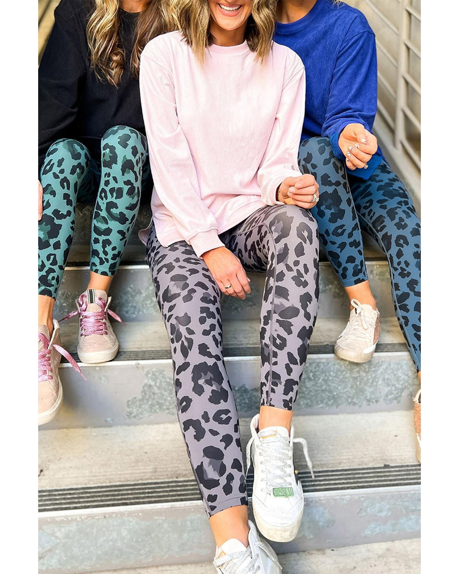 Azura Exchange Leopard Print Active Leggings - M 5