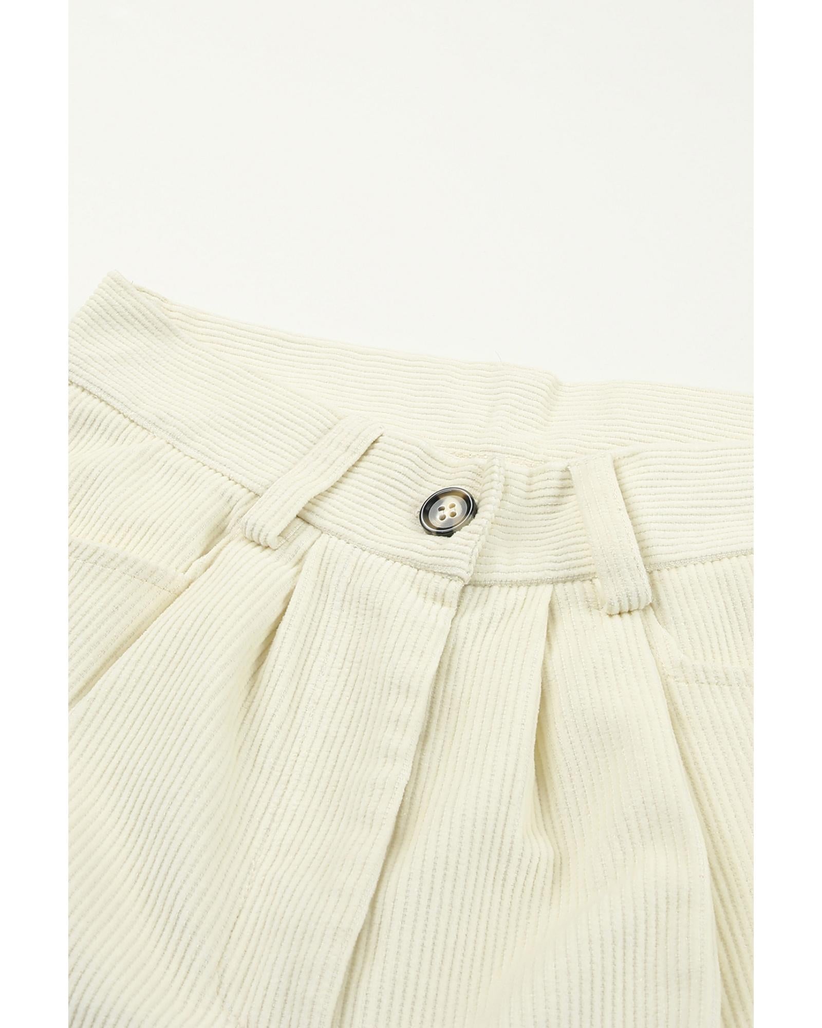 Azura Exchange Corduroy High Waist Straight Leg Pants - 8 US 4