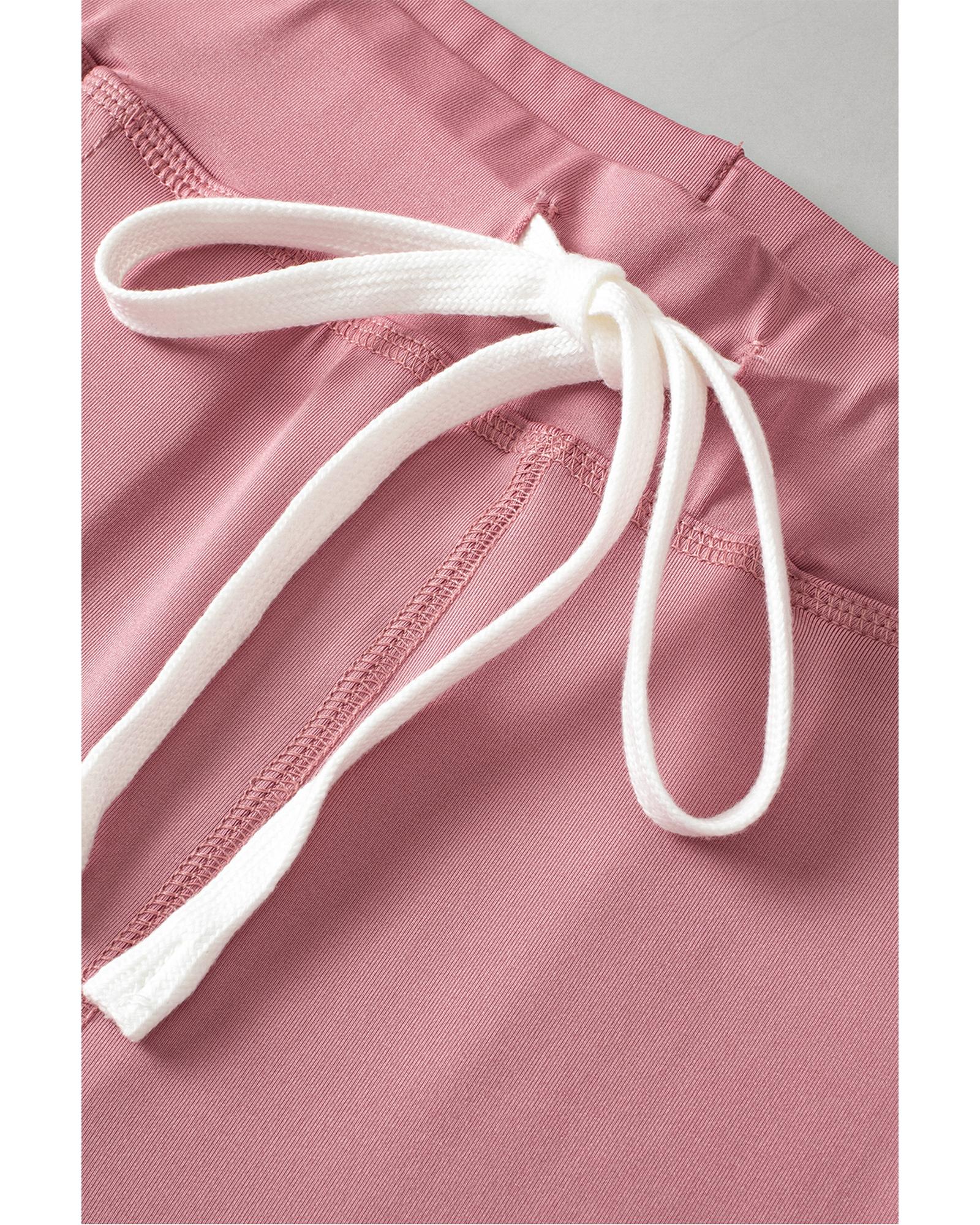 Fushia Drawstring Waist Pocketed Joggers - XL 8