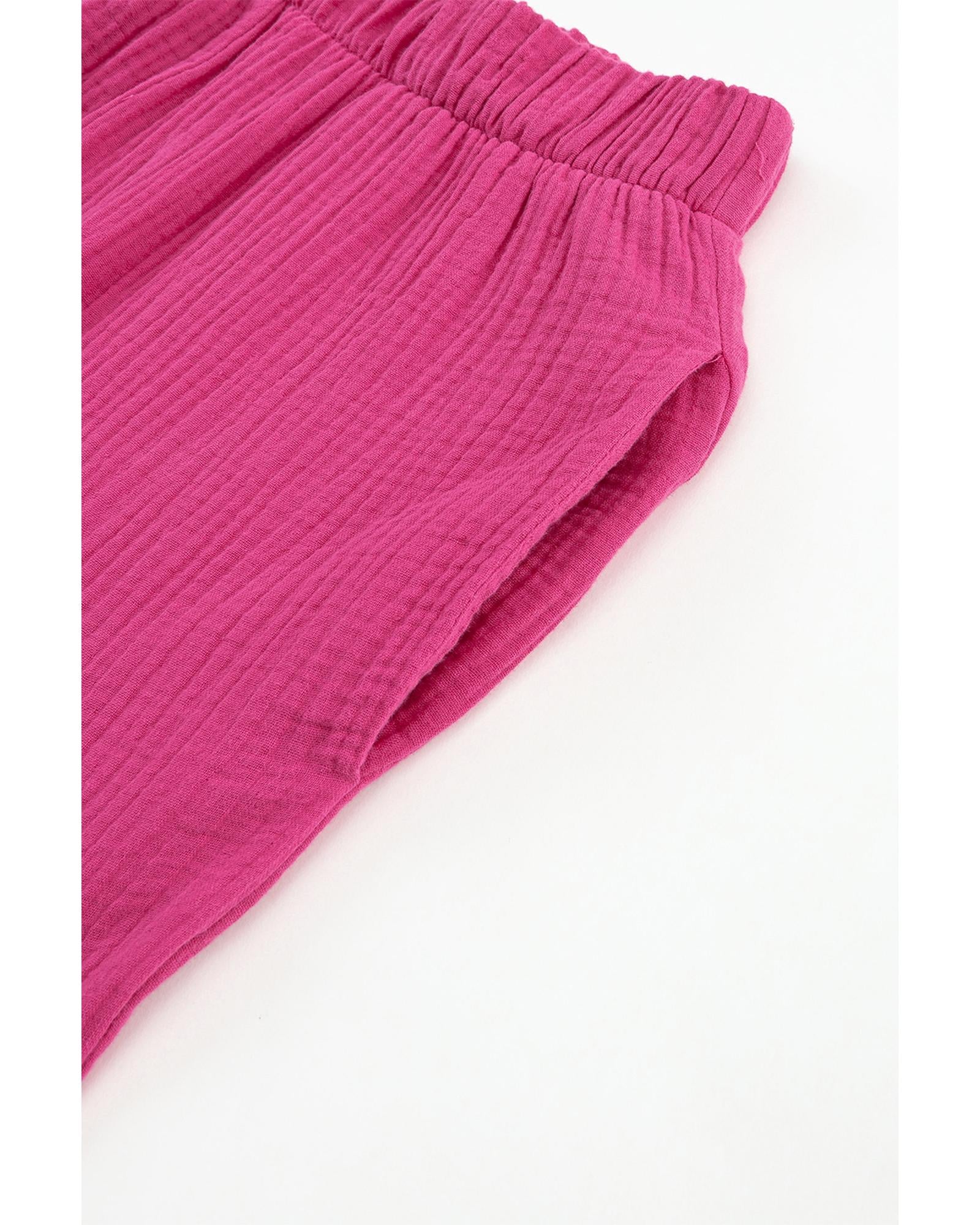 Azura Exchange Textured High Waist Ruffled Bell Bottom Pants - XL