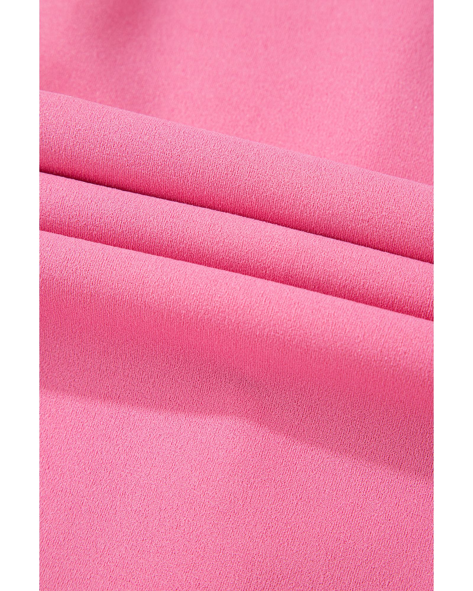 Sachet Pink High Waist Central Seam Flared Pants - S 7