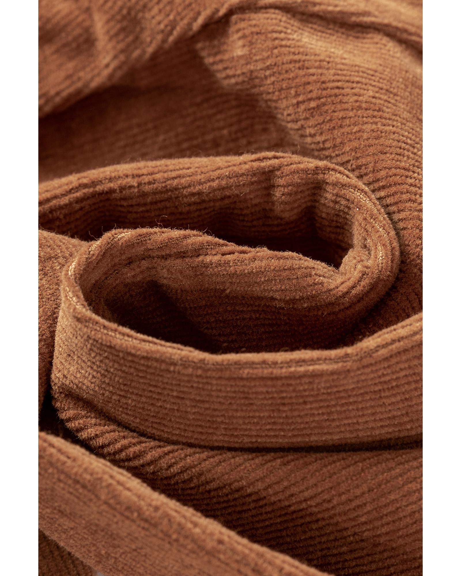 Chestnut Solid Color Double Breasted Straight Leg Pants - XL 6