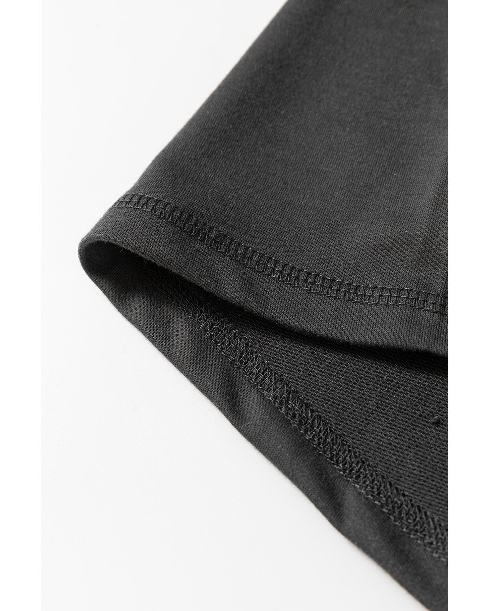 Carbon Grey Cargo Pockets Drawstring Sweatpants - L