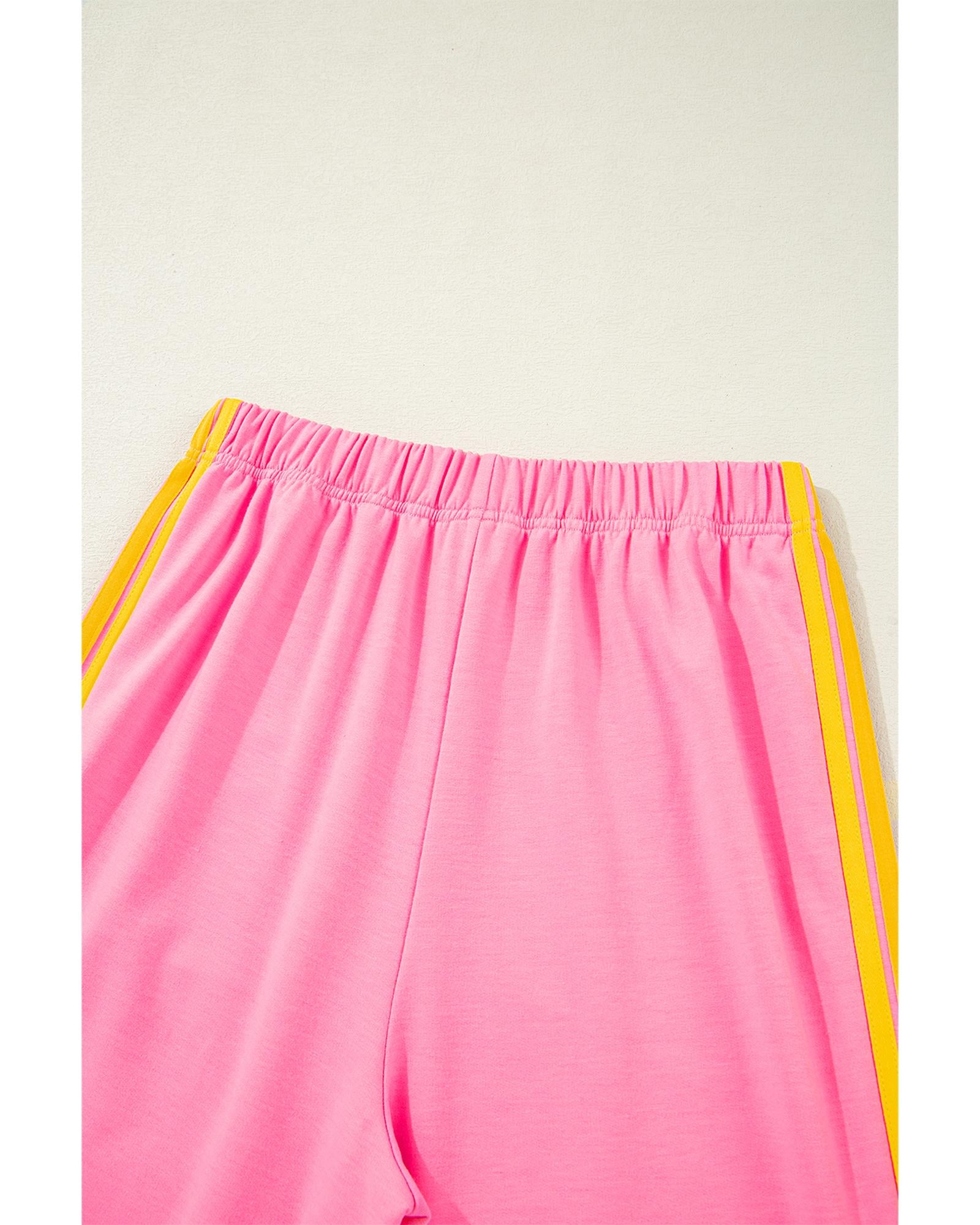 Pink Counting Rainbows High Waist Sweatpants - L 4