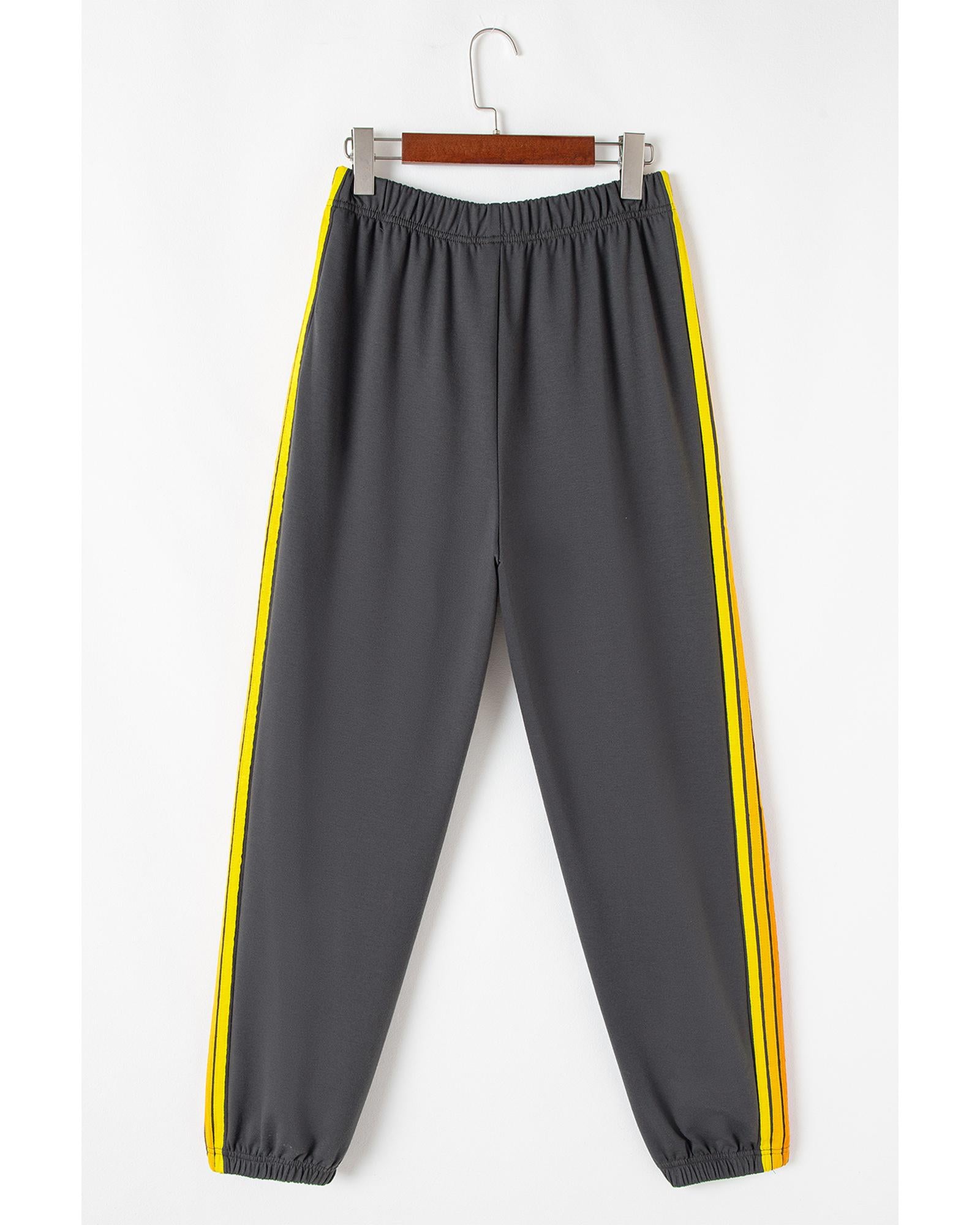 Dark Grey Counting Rainbows High Waist Sweatpants - M 5