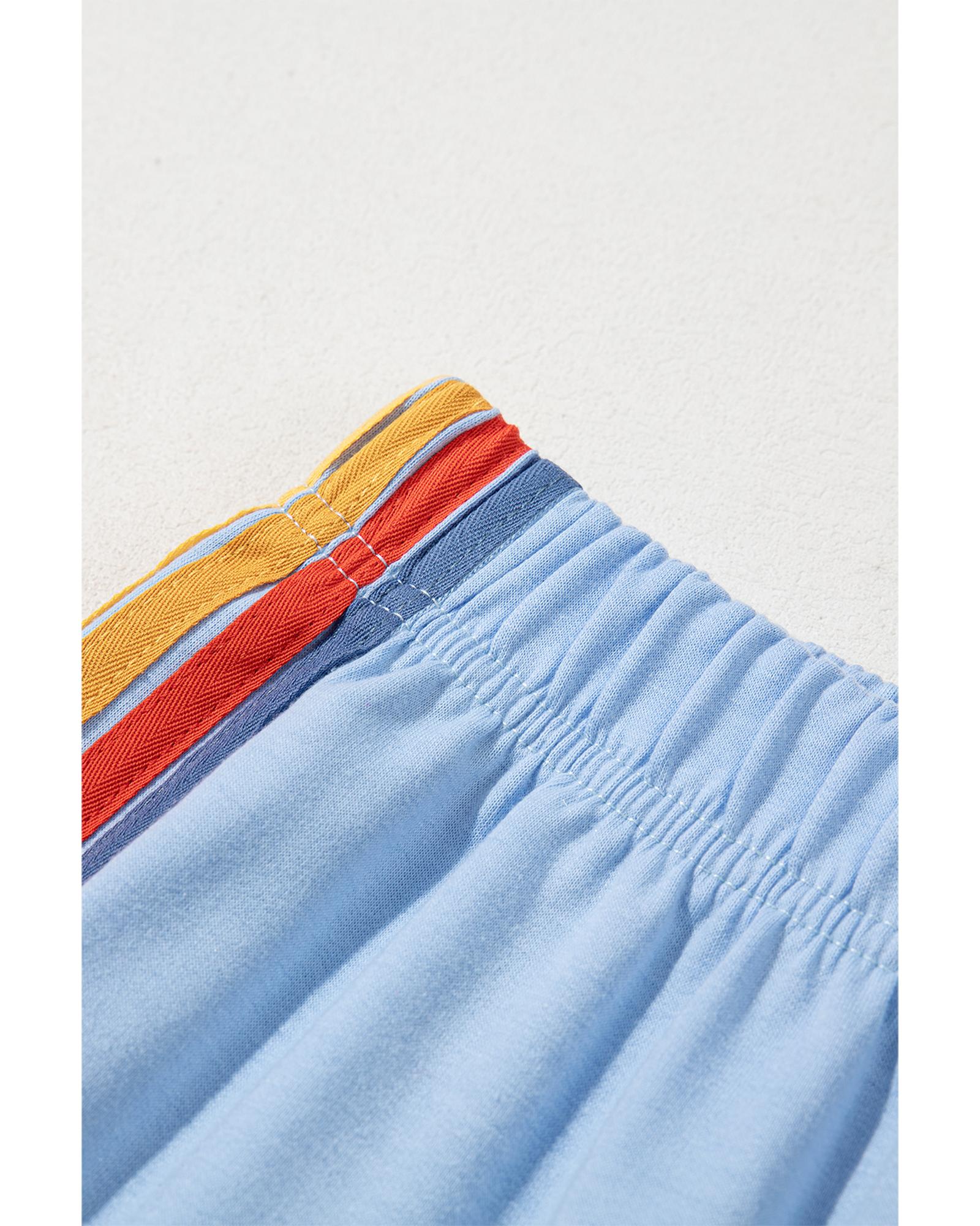 Light Blue Counting Rainbows High Waist Sweatpants - M 6