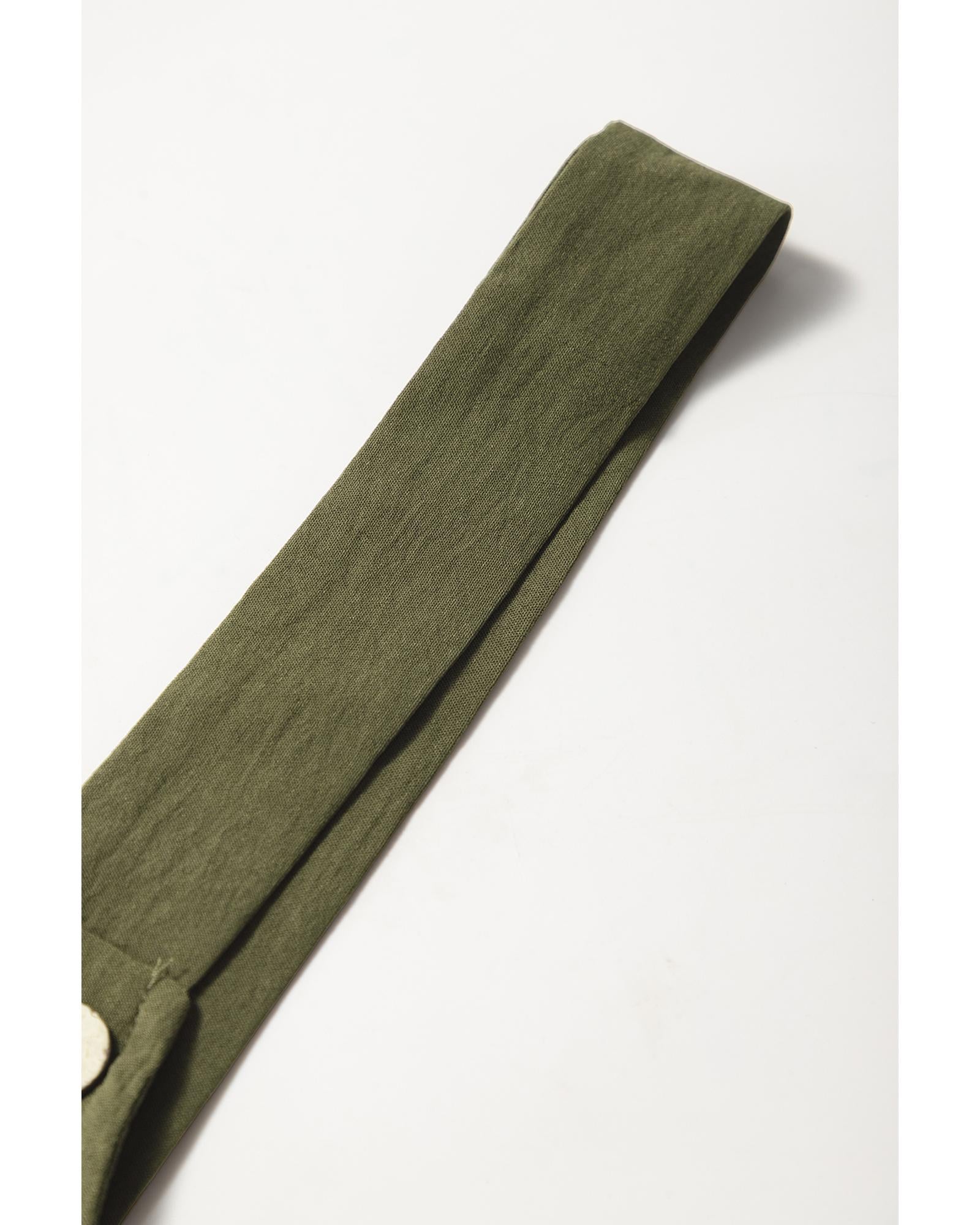 Jungle Green Solid Color Buttoned Straight Leg Overall - M 7