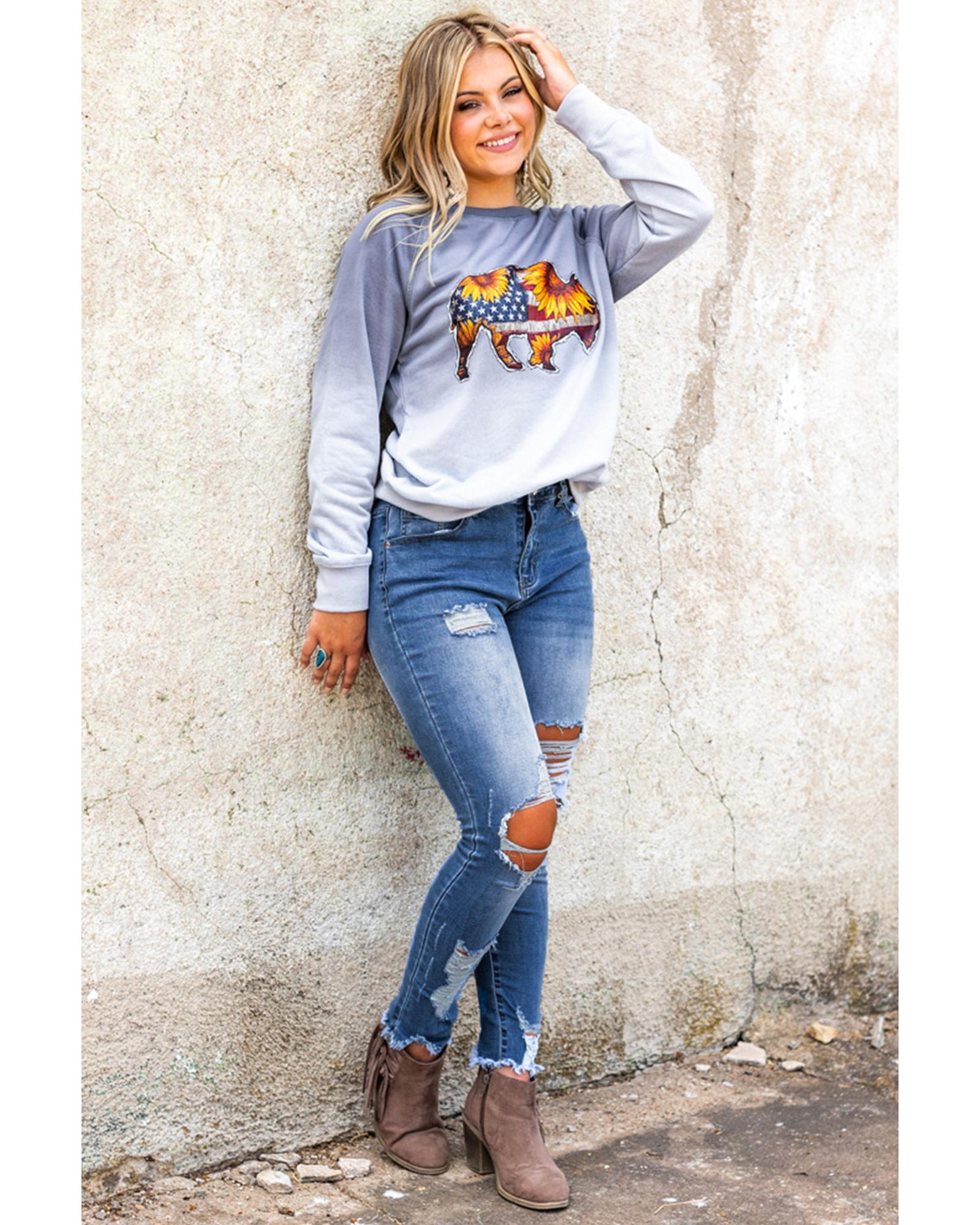 Azura Exchange Distressed Skinny Jeans - L 8