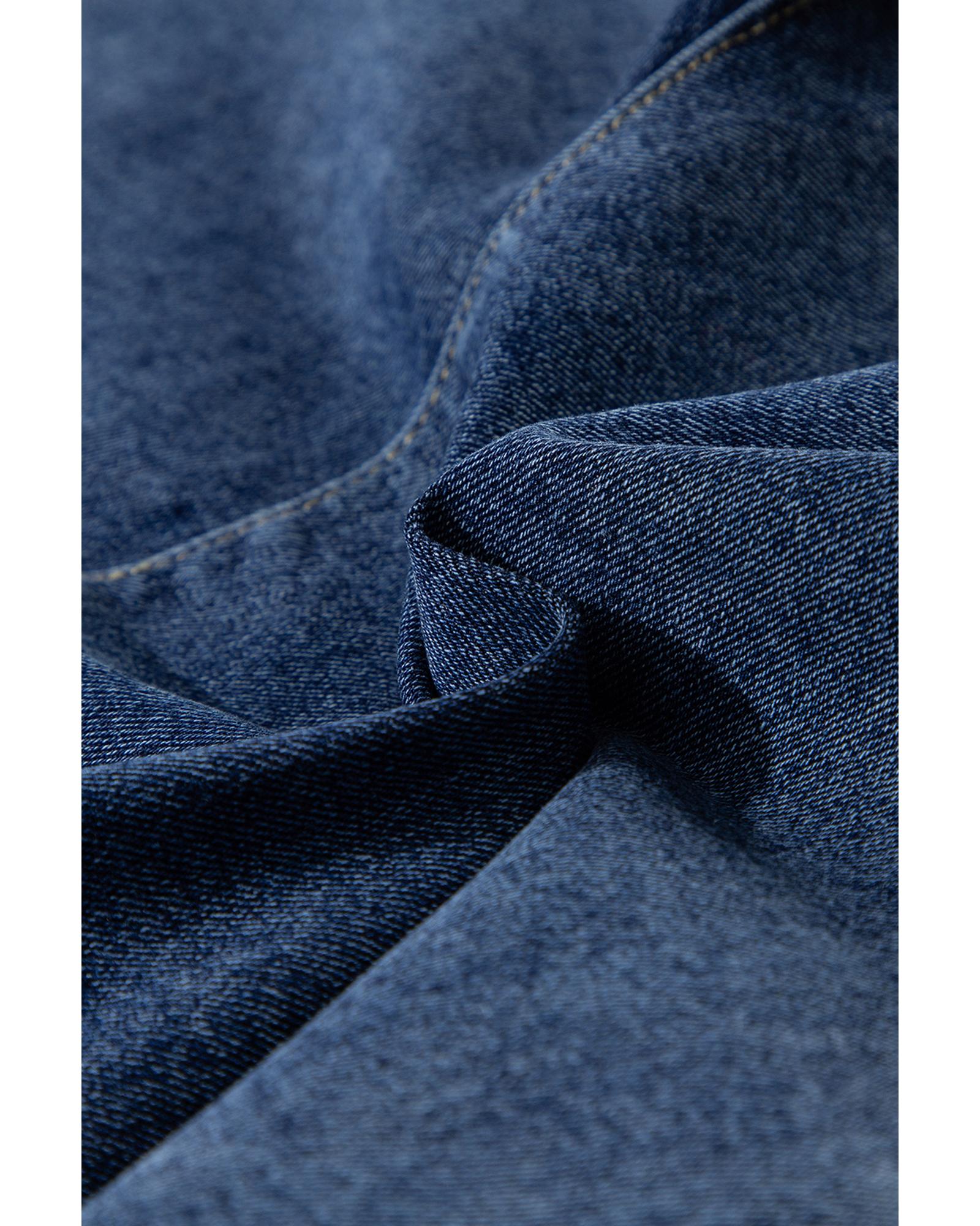 Ashleigh Blue Faux Wrapped Mini Denim Skort - 14 US 7