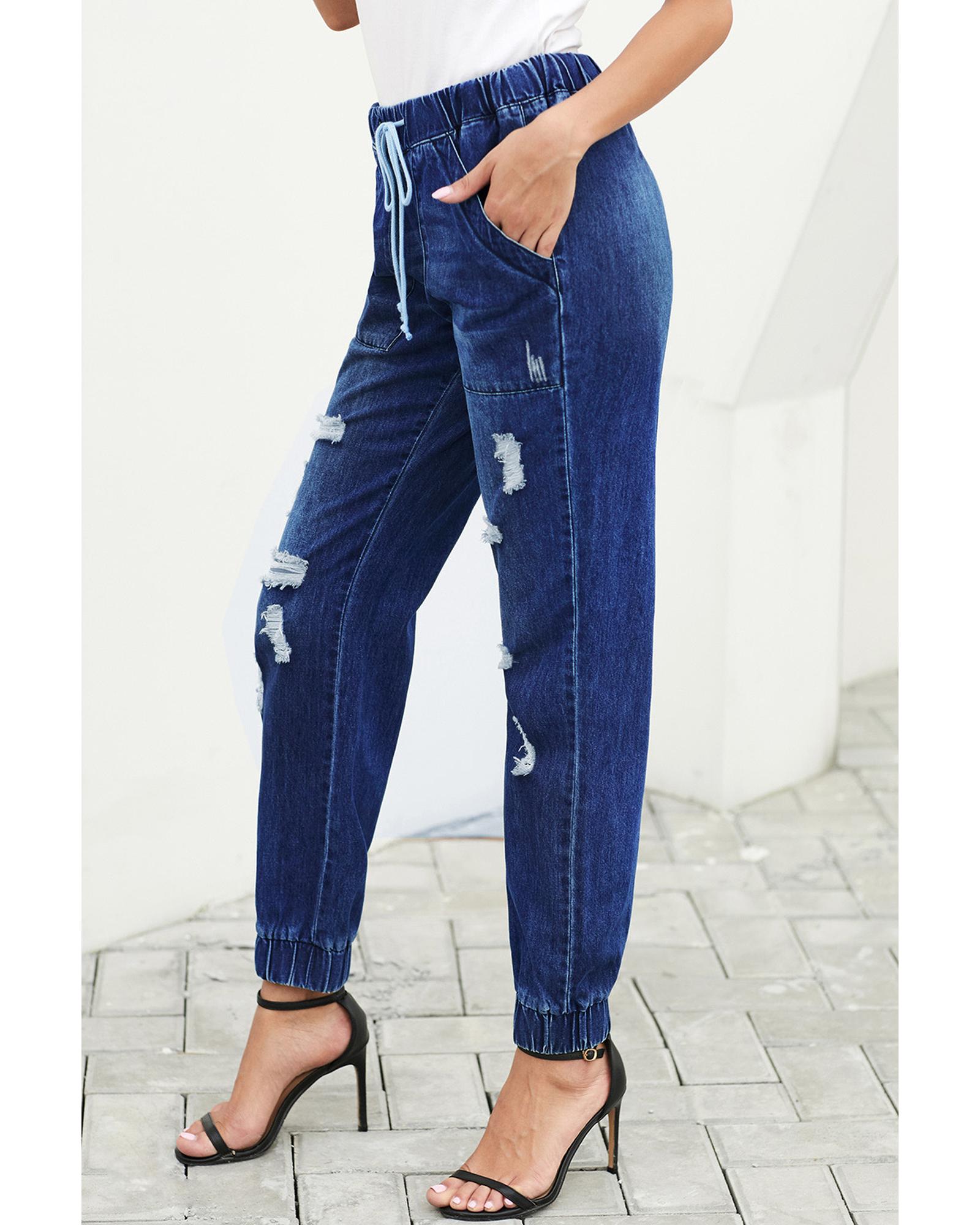 Azura Exchange Drawstring Pocketed Joggers - S 3