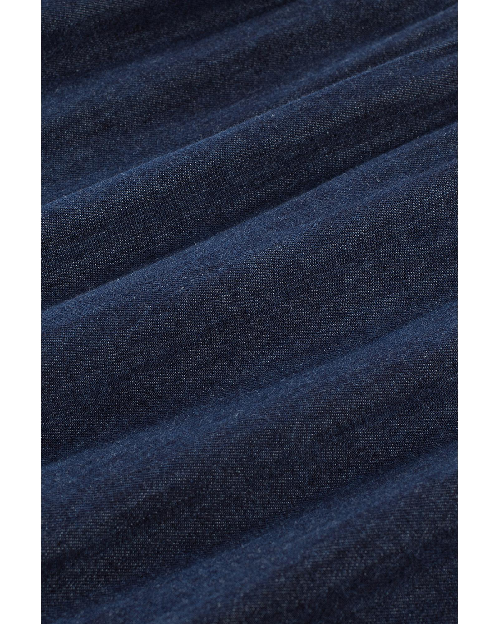 Real Teal Sleeveless Tiered Chambray Maxi Dress - M 6