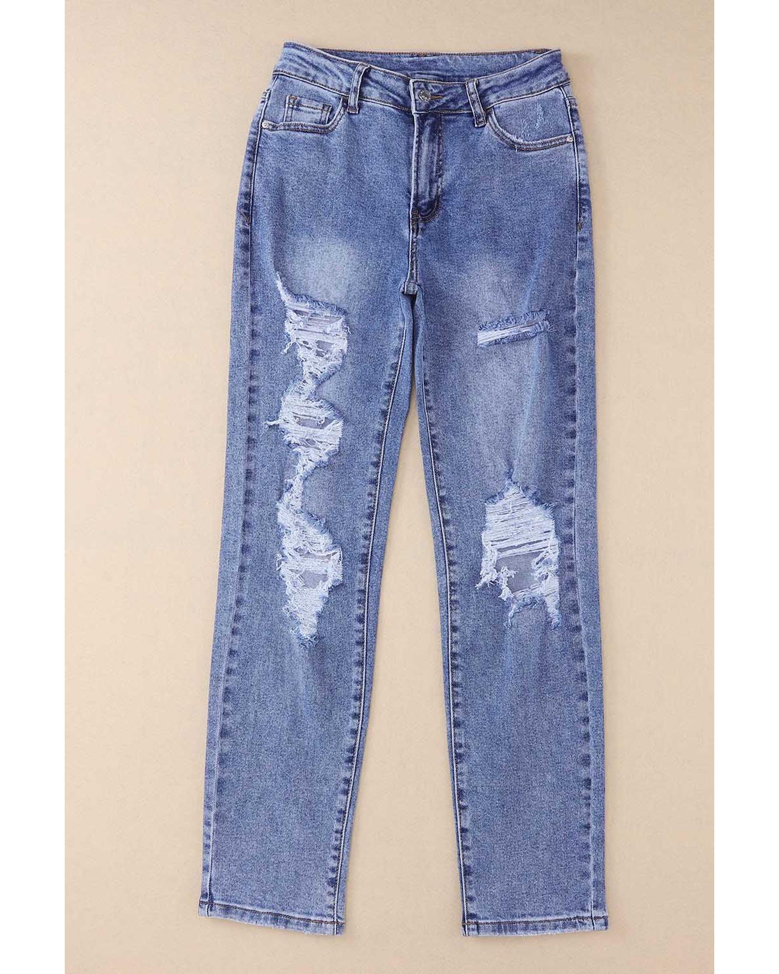 Azura Exchange Destroyed Boyfriend Jeans - 16 US 5
