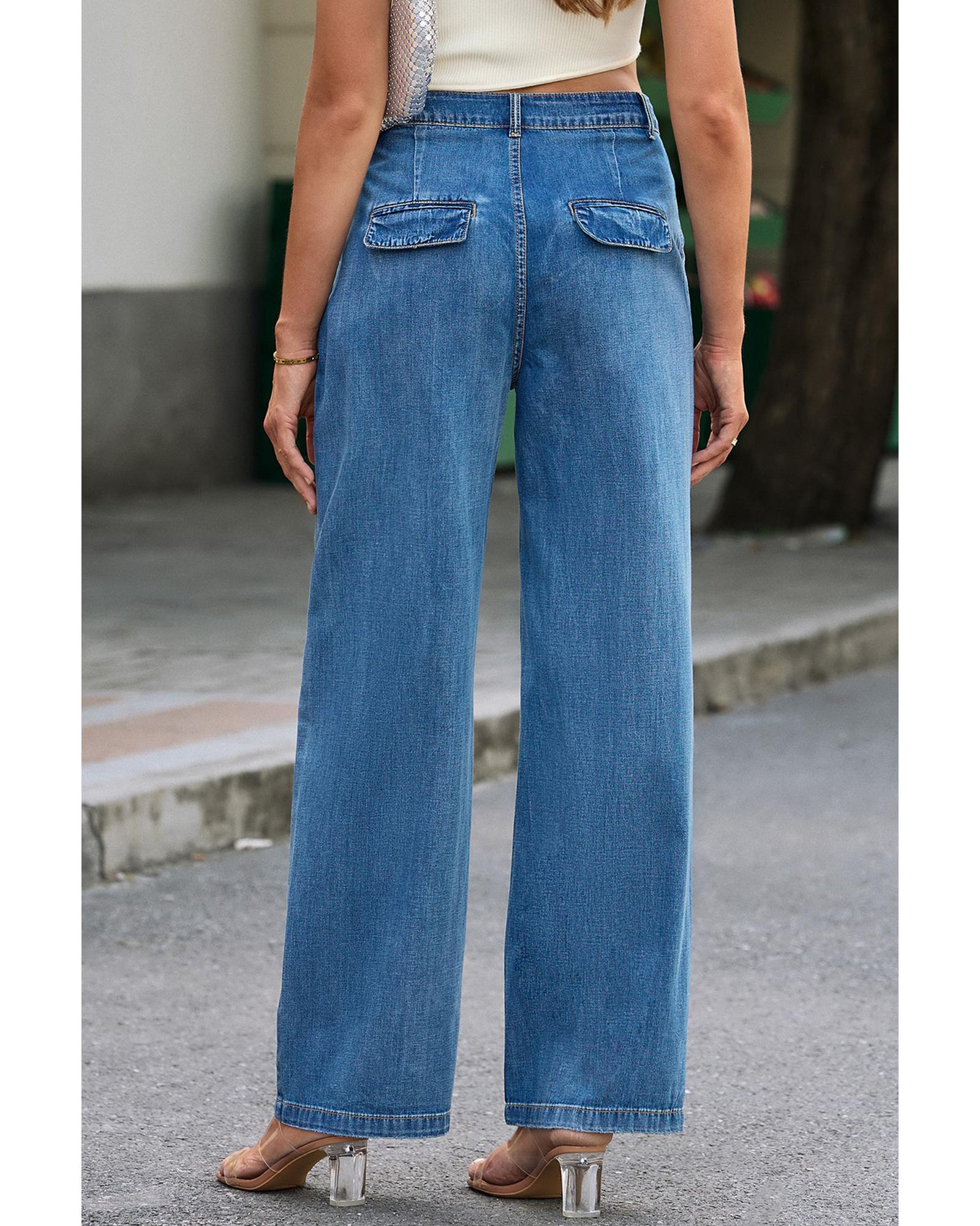 Azura Exchange Relaxed Fit Denim Trousers - 16 US 3