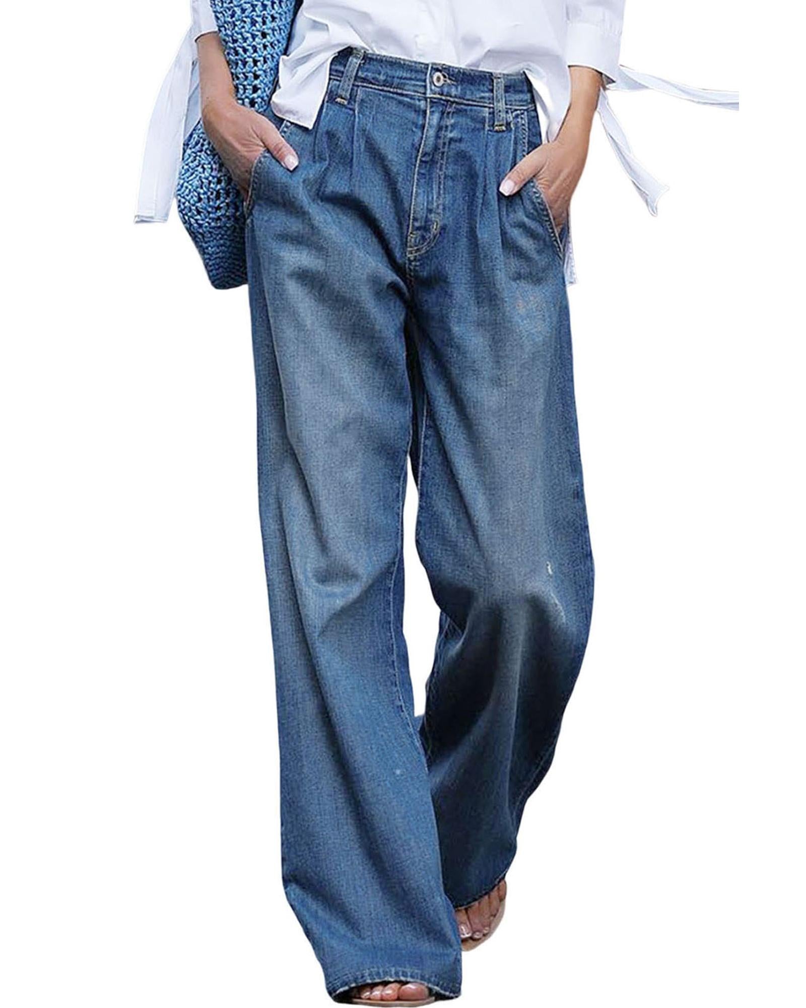 Azura Exchange Relaxed Fit Denim Trousers - 16 US 6