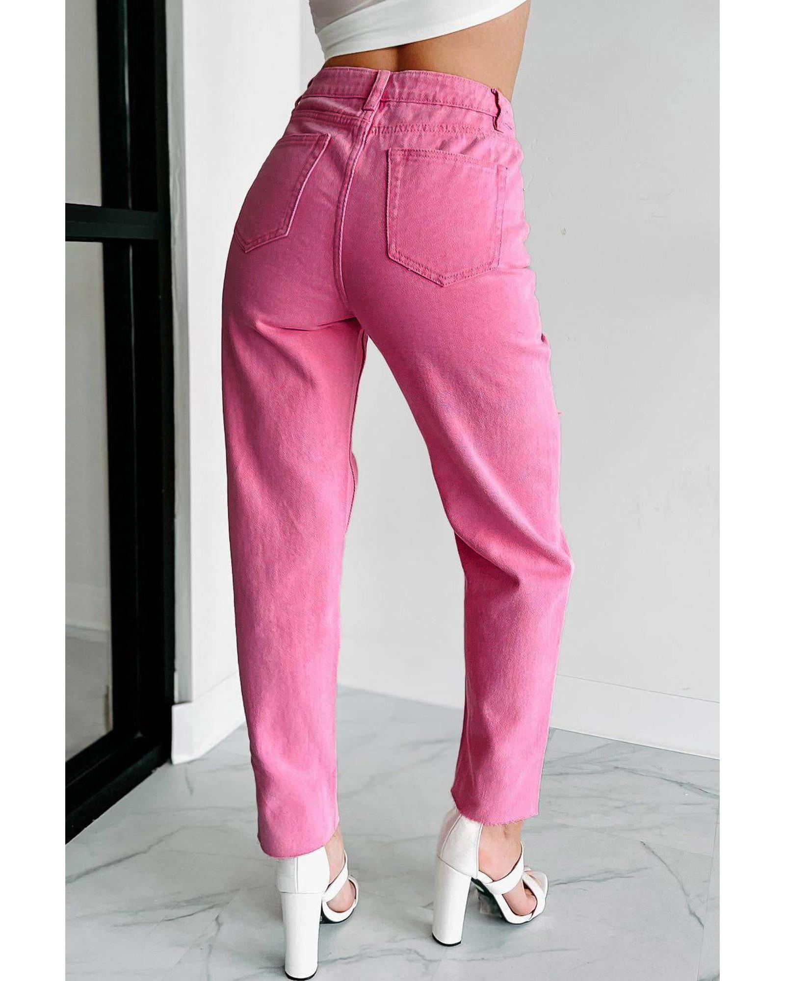 Azura Exchange Patchwork Straight Leg Jeans - 14 US 4