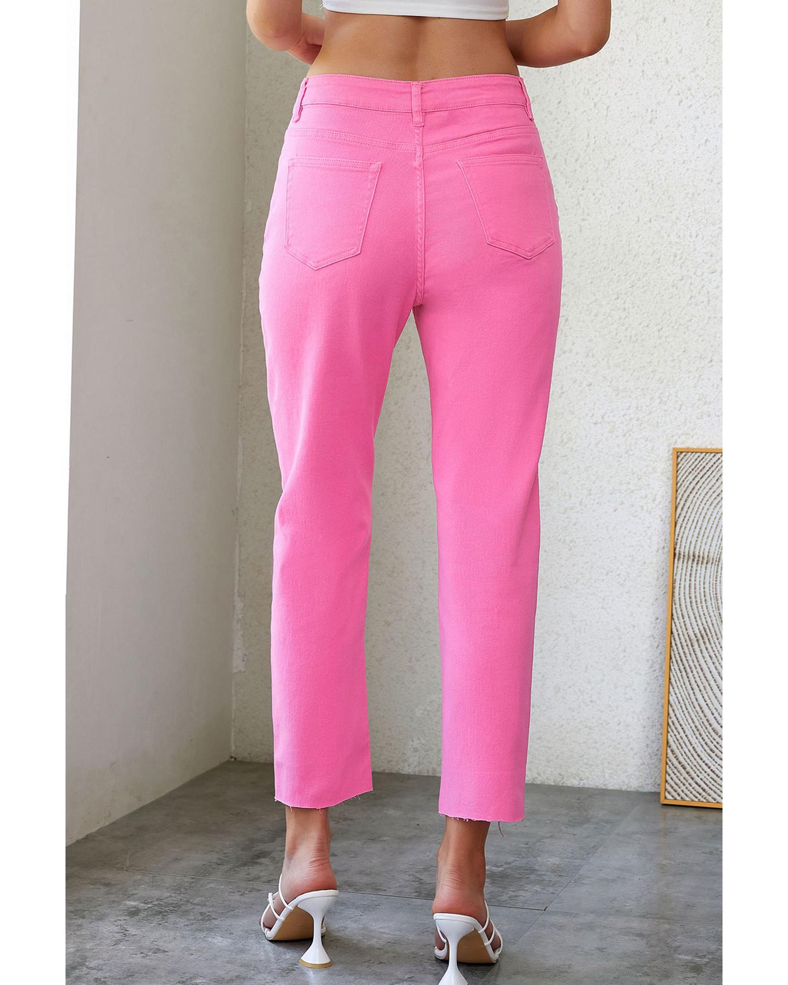 Azura Exchange Patchwork Straight Leg Jeans - 14 US 6