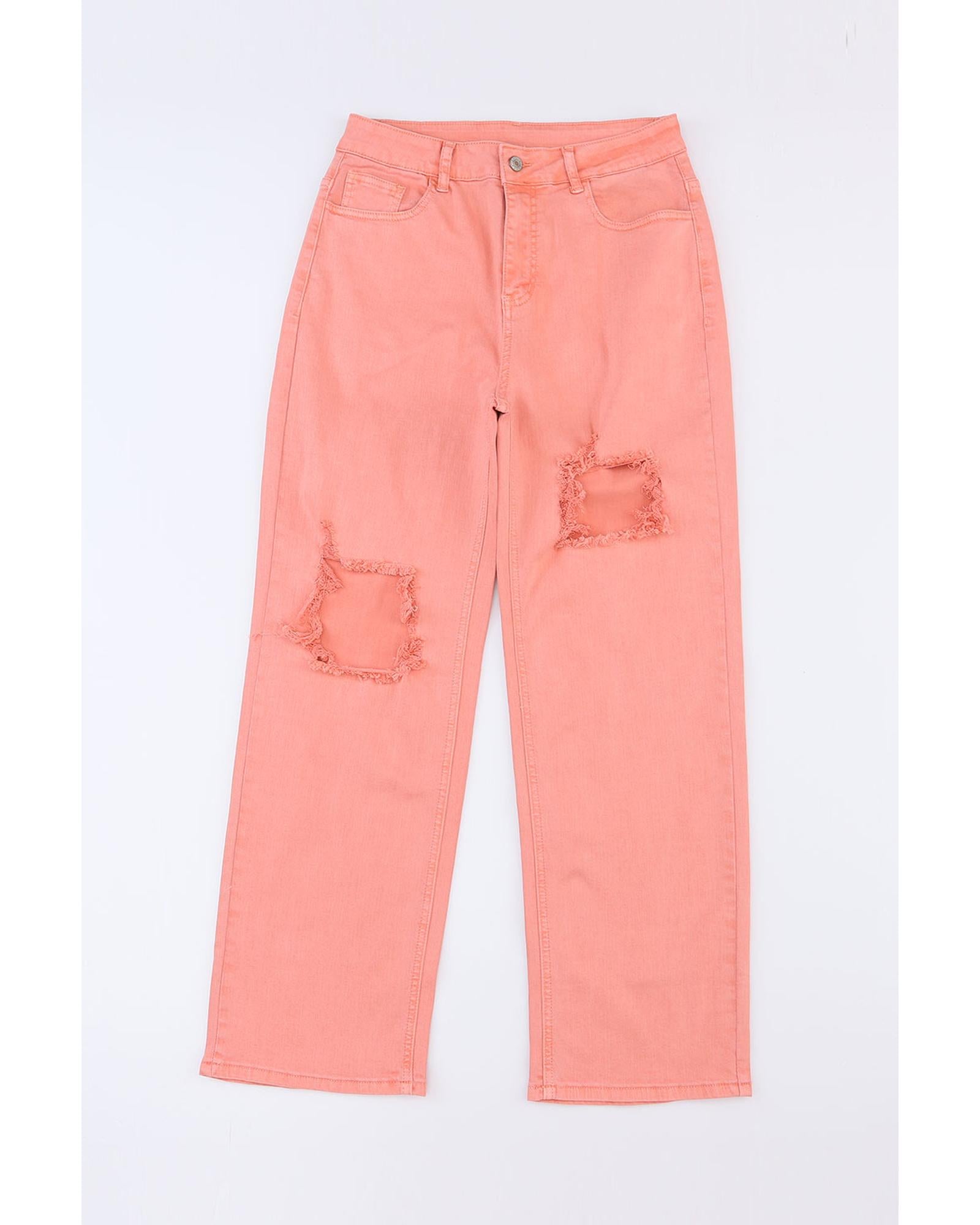 Azura Exchange Ripped Straight Leg Pocket Jeans - 8 US 3