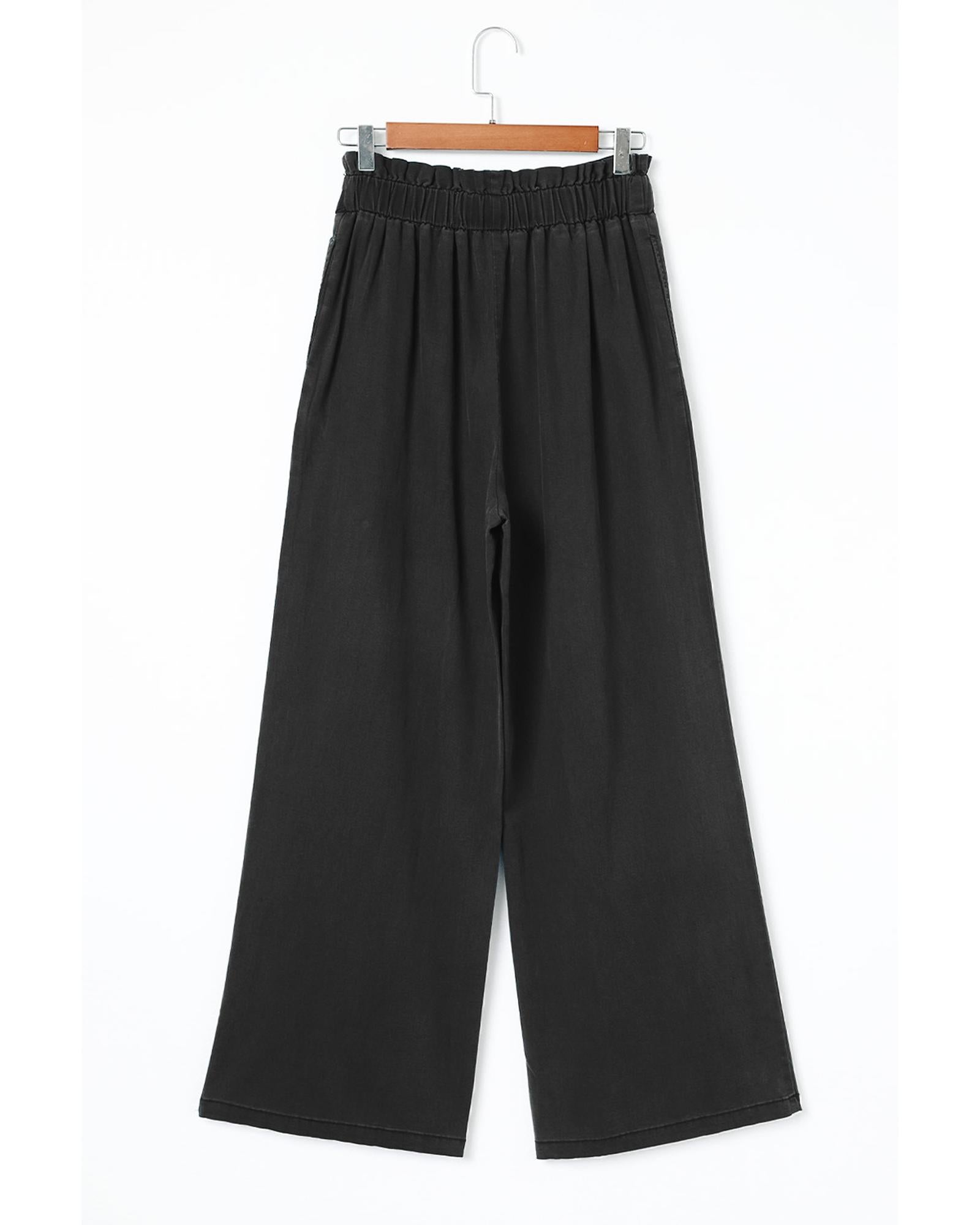 Azura Exchange Pocketed Wide Leg Tencel Jeans - 18 US 4