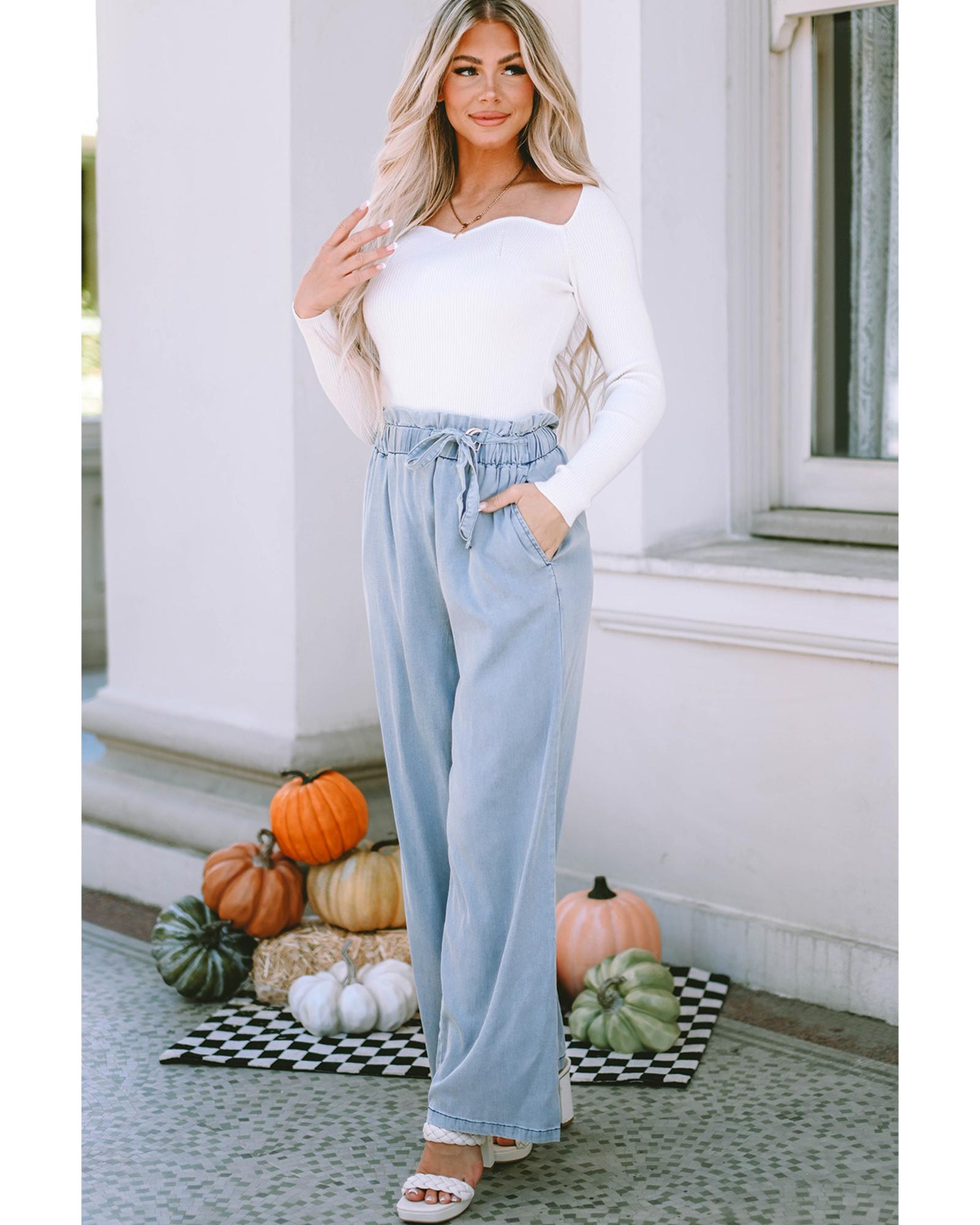Azura Exchange High Waist Wide Leg Tencel Jeans - 16 US 4