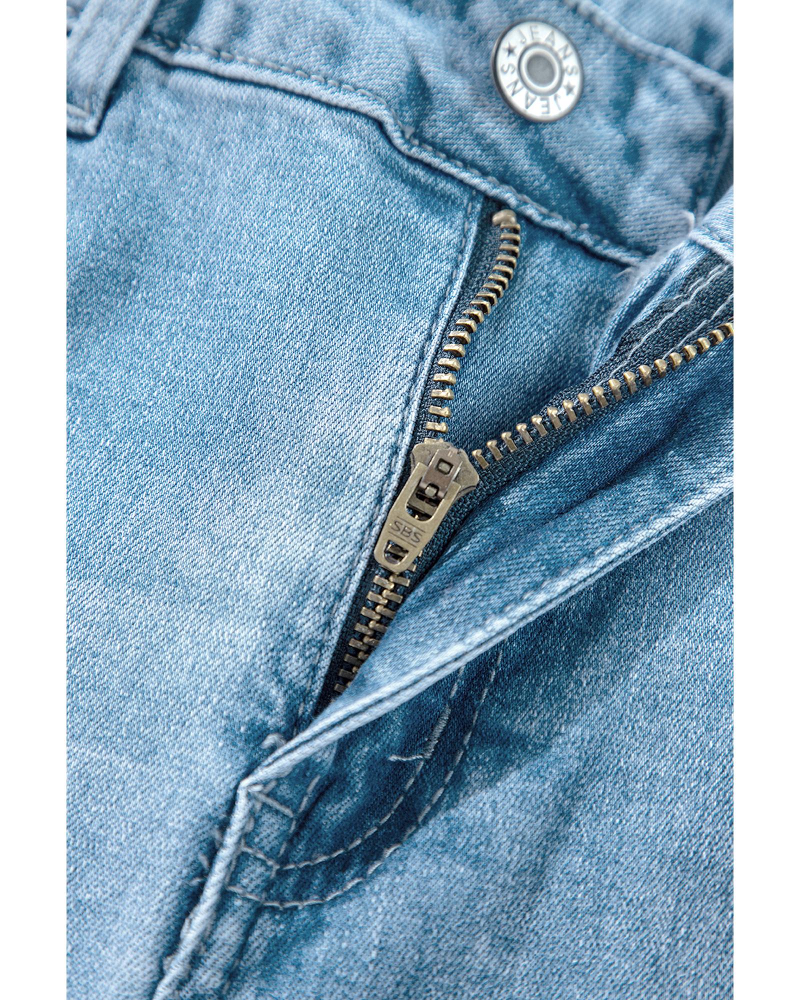 Myosotis High Rise Shift Slit Leg Straight Jeans - 12 US 5