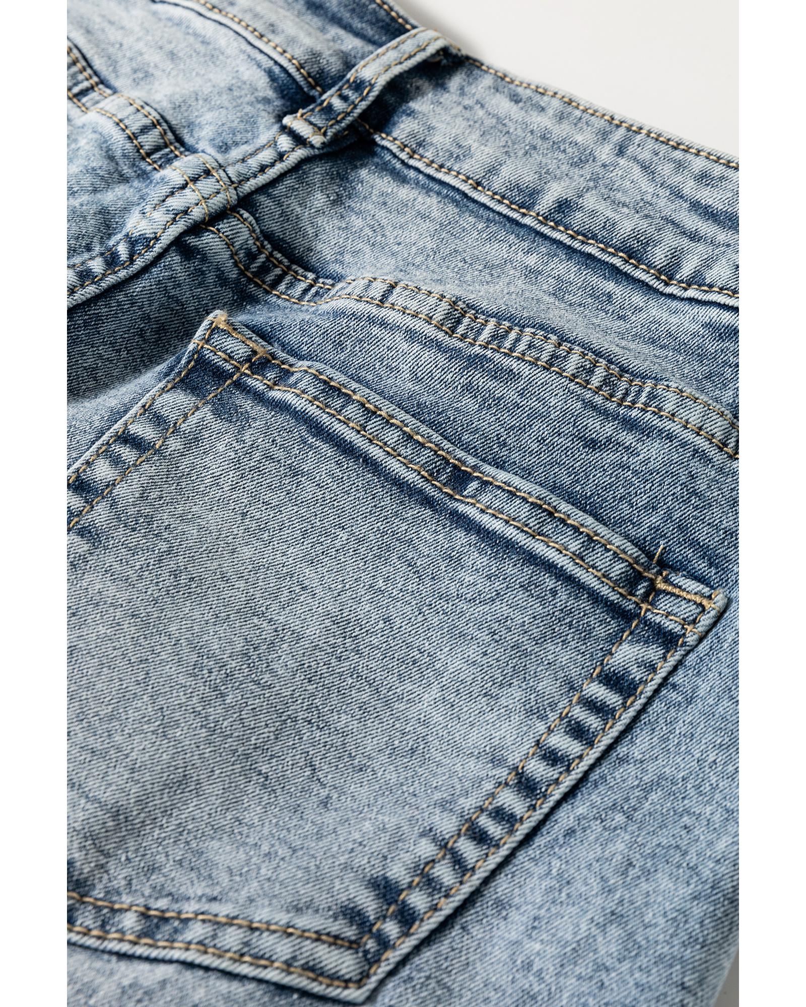 Myosotis High Rise Button Zip Fly Medium Wash Jeans - 4 US 6