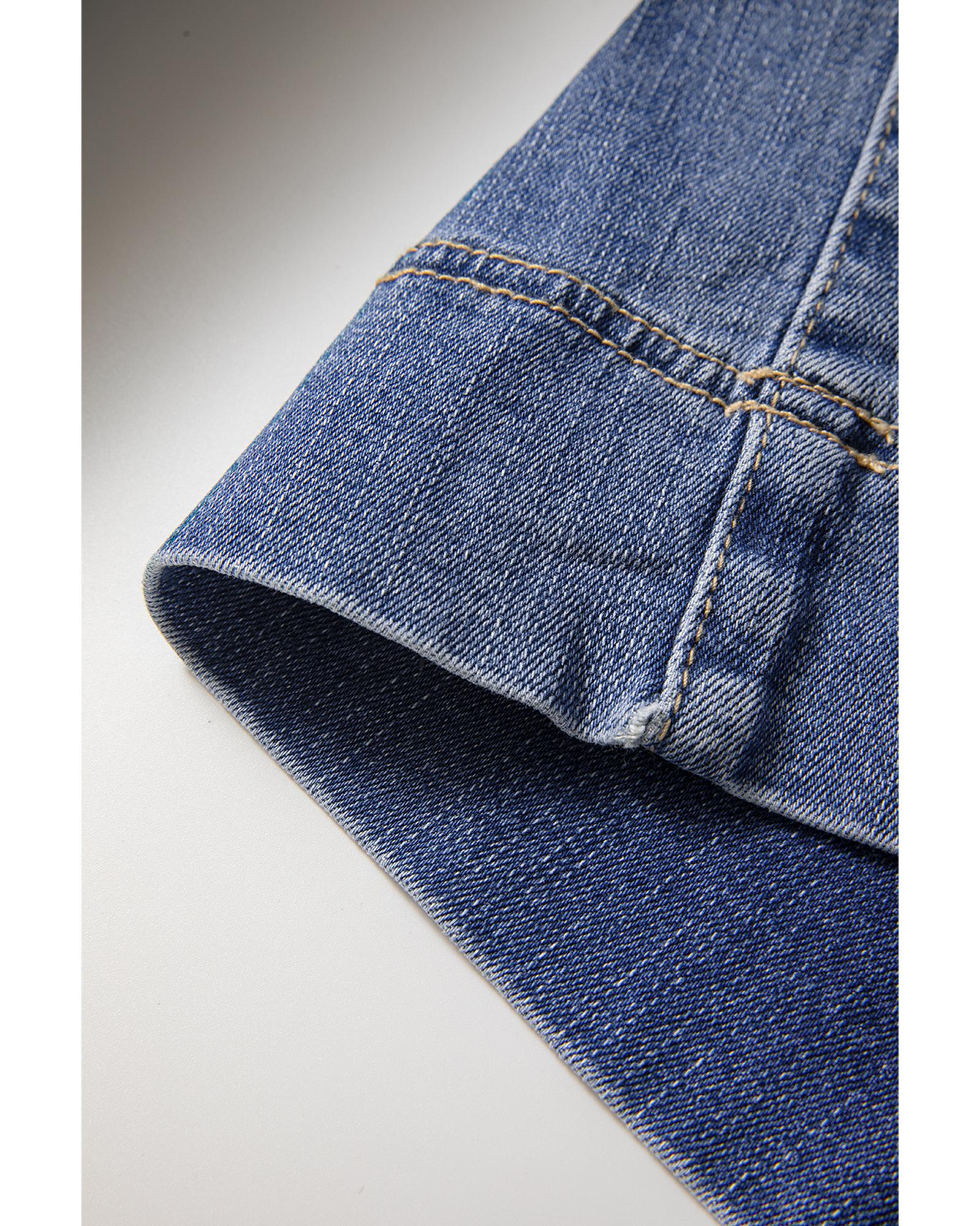Ashleigh Blue Mineral Wash High Waist Bell Bottom Crop Jeans - 10 US 5