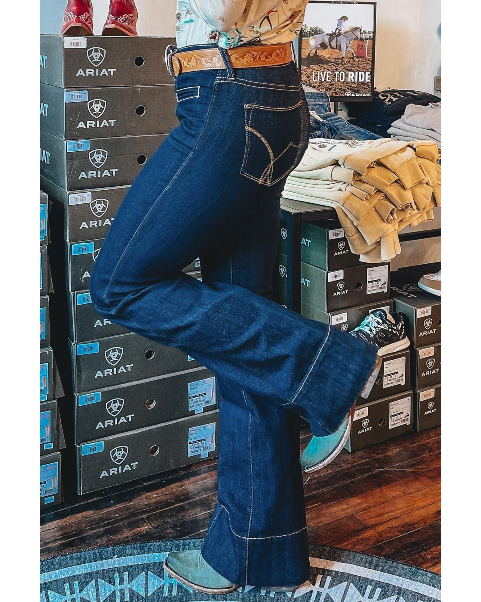 Sail Blue Center Seam Deep Wash Straight Jeans - 12 US