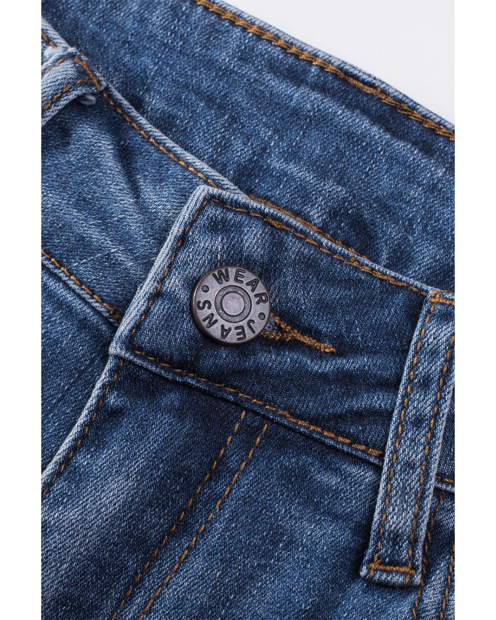 Azura Exchange American Flag Graphic Jeans - M