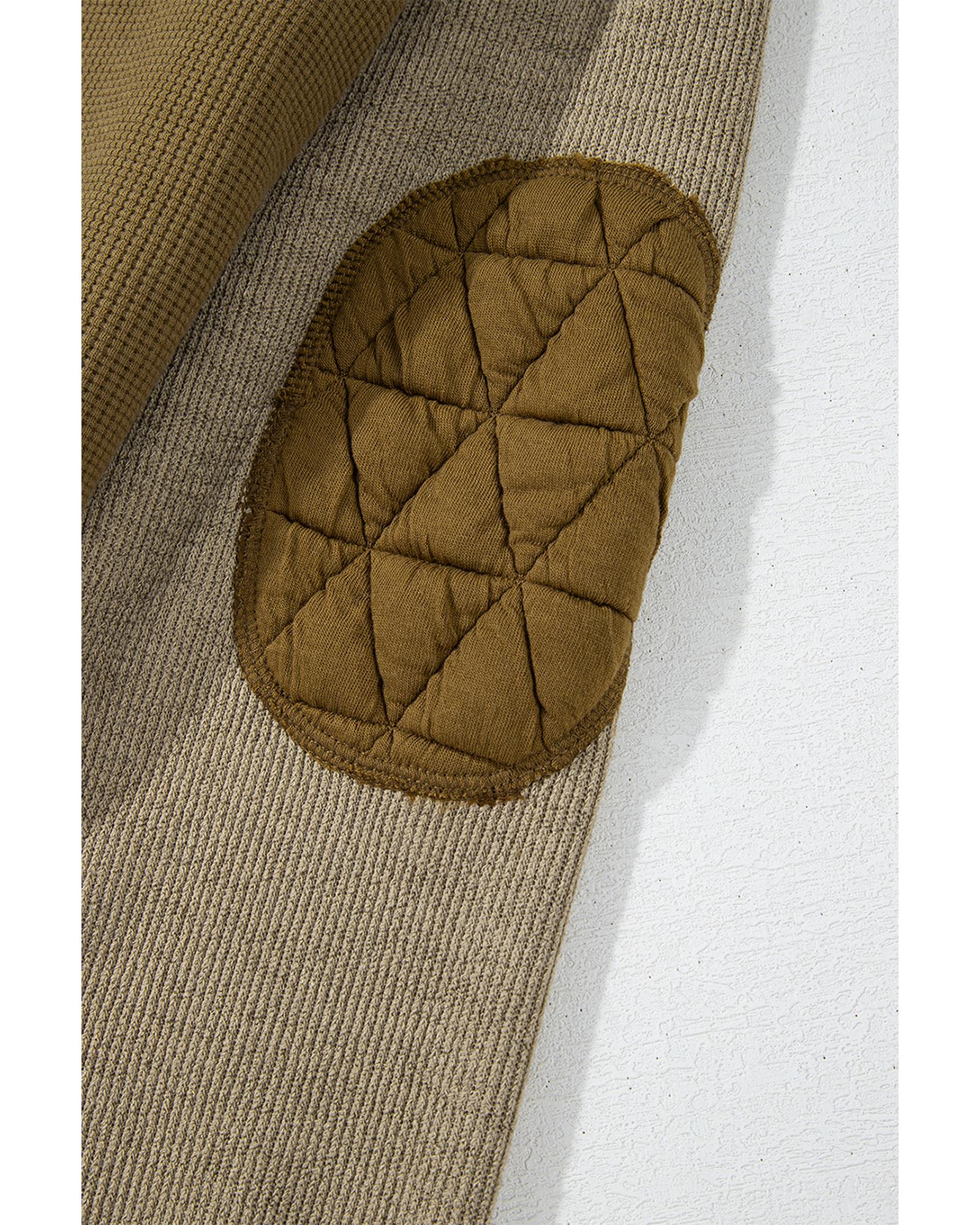 Jungle Green Quilted Textured Patchwork Loose Fit Hooded Jacket - L 7