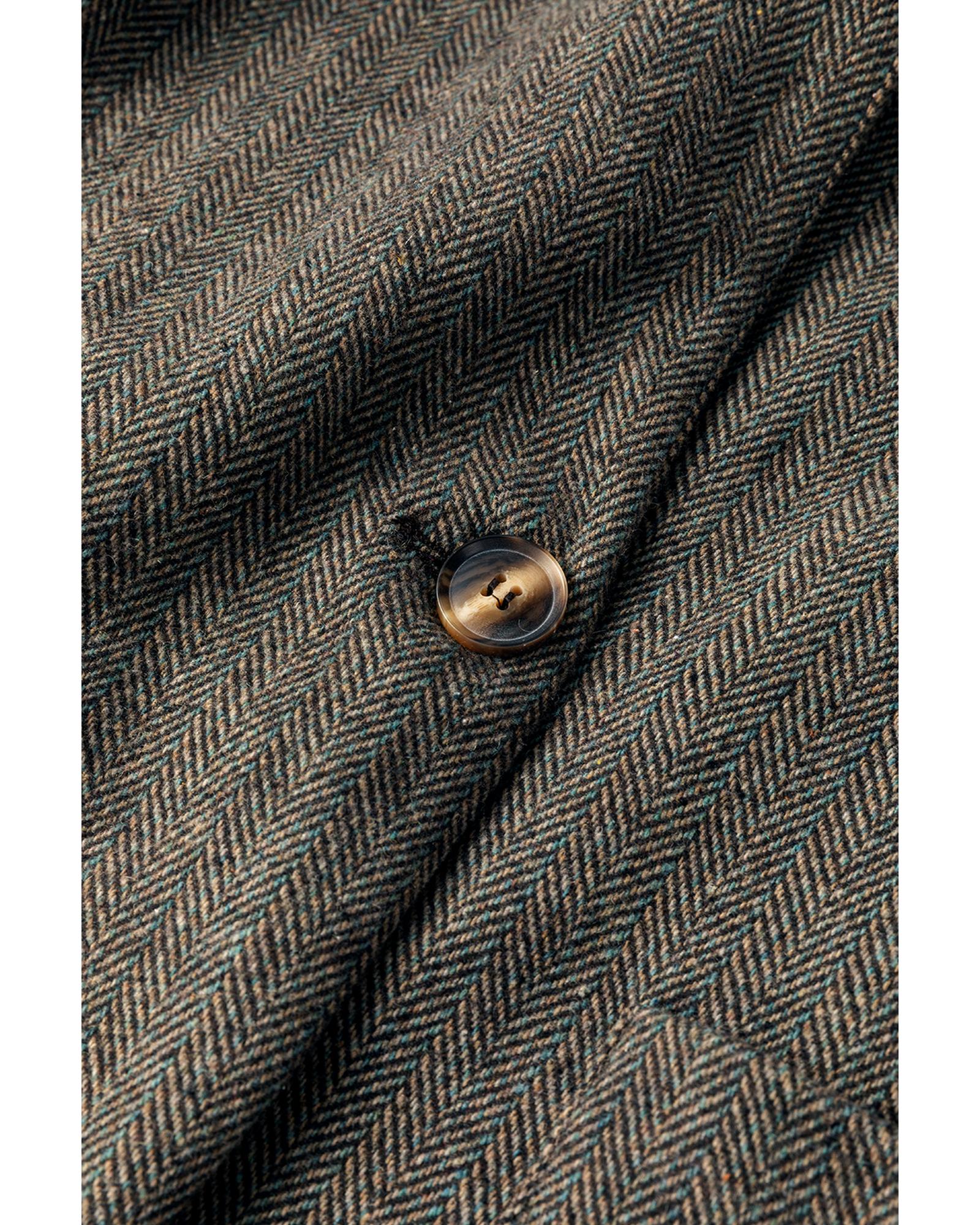 Desert Palm Twilled Single Breasted Lapel Blazer Coat - M 7