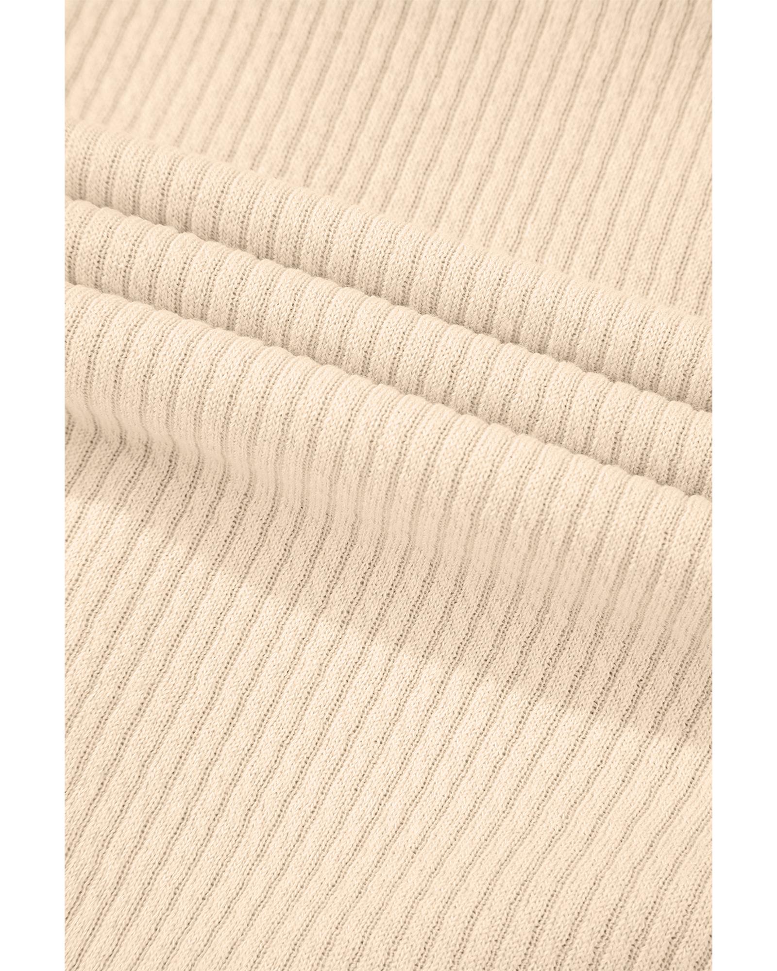 Apricot Solid Color Corduroy Buttoned Long Sleeve Shacket - XL 6