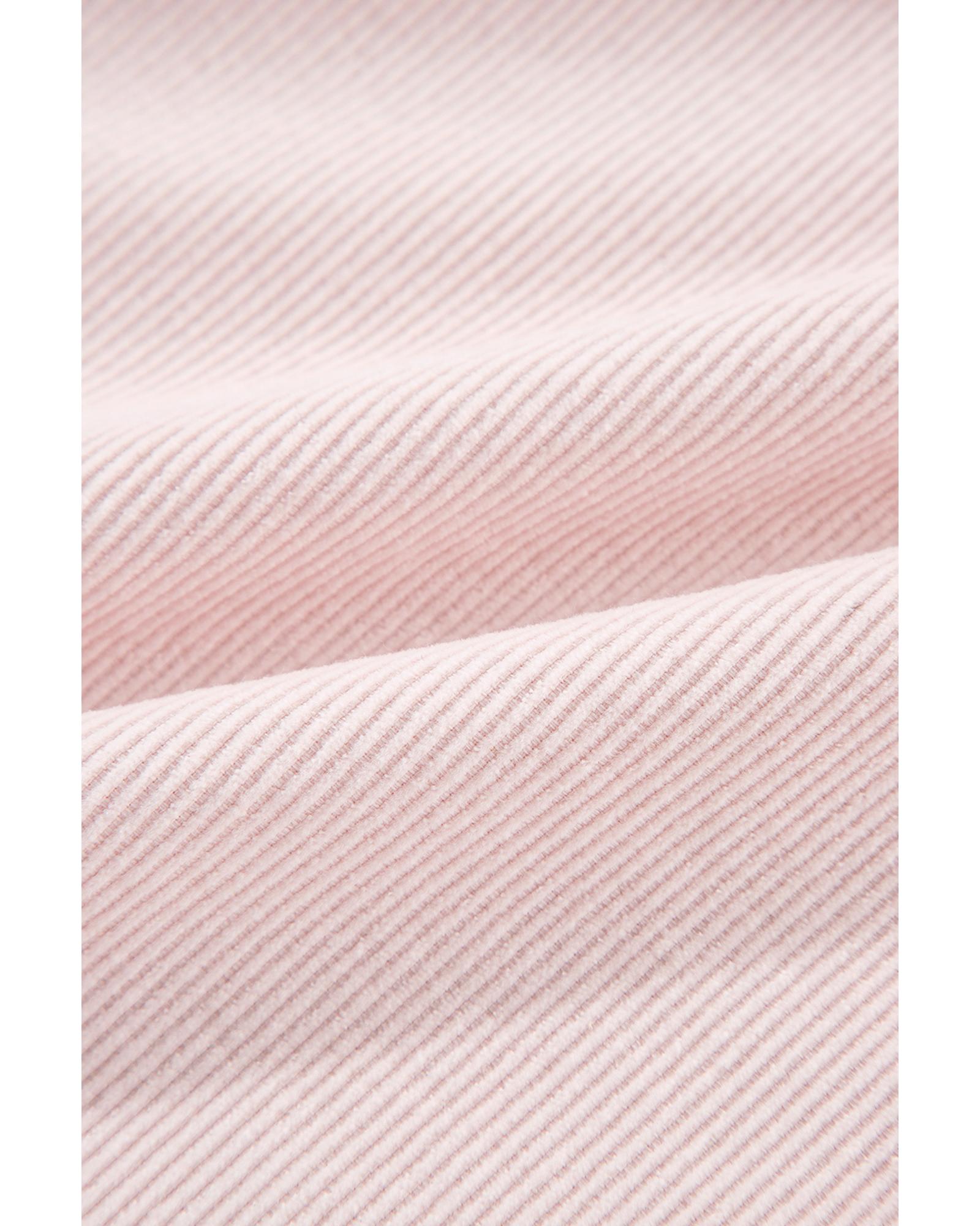 Delicacy Two-tone Color Exposed Seam Corduroy Shacket - L 7