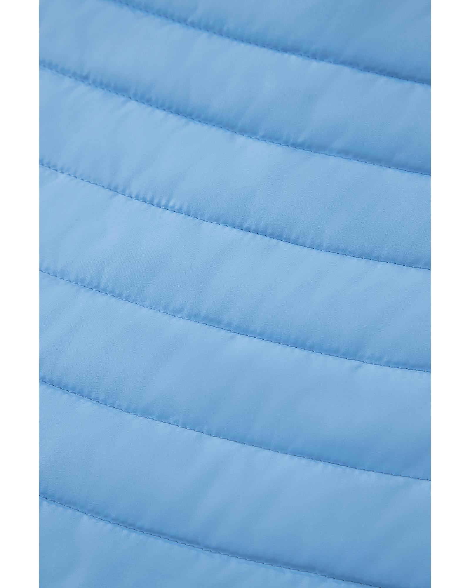 Myosotis Solid Color Quilted Zip-up Puffer Jacket - S 7