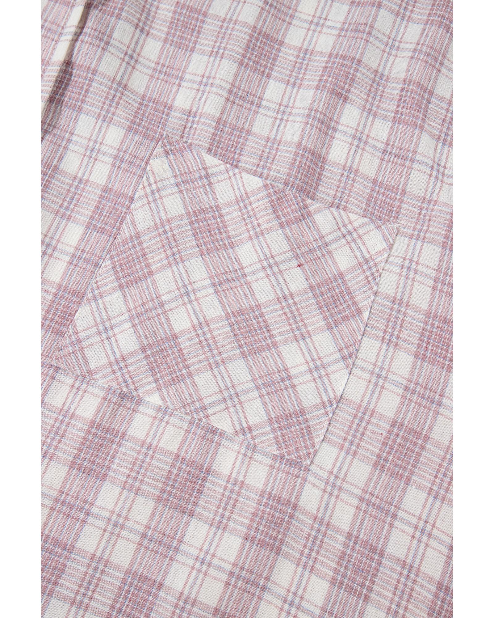 Bonbon Plaid Print Drawstring Hooded Button-up Plus Size Shirt - 3X 4