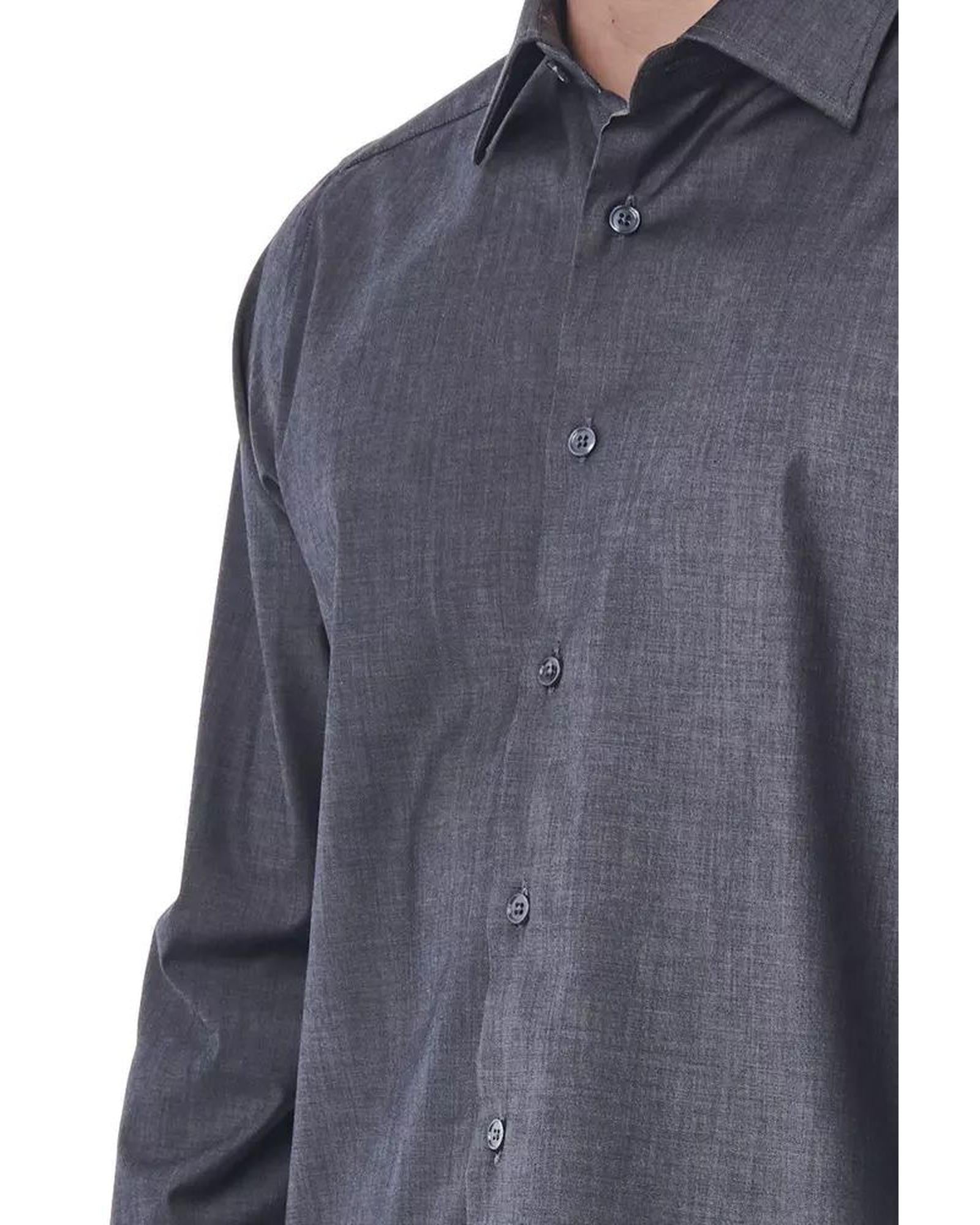 Bagutta Men's Gray Cotton Shirt - 2XL 3