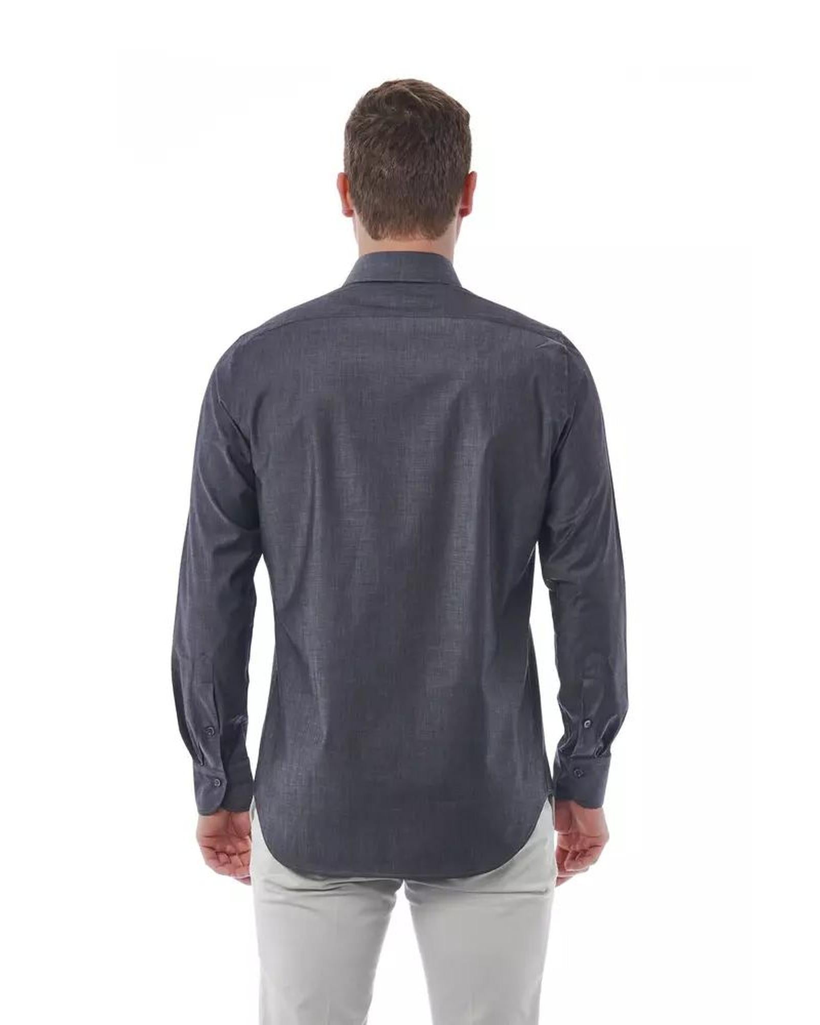 Bagutta Men's Gray Cotton Shirt - 2XL 4