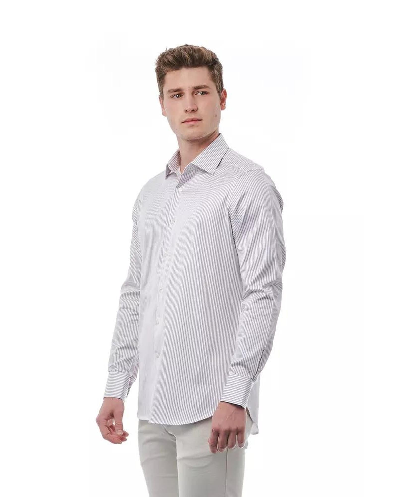 Bagutta Men's White Cotton Shirt - S 3
