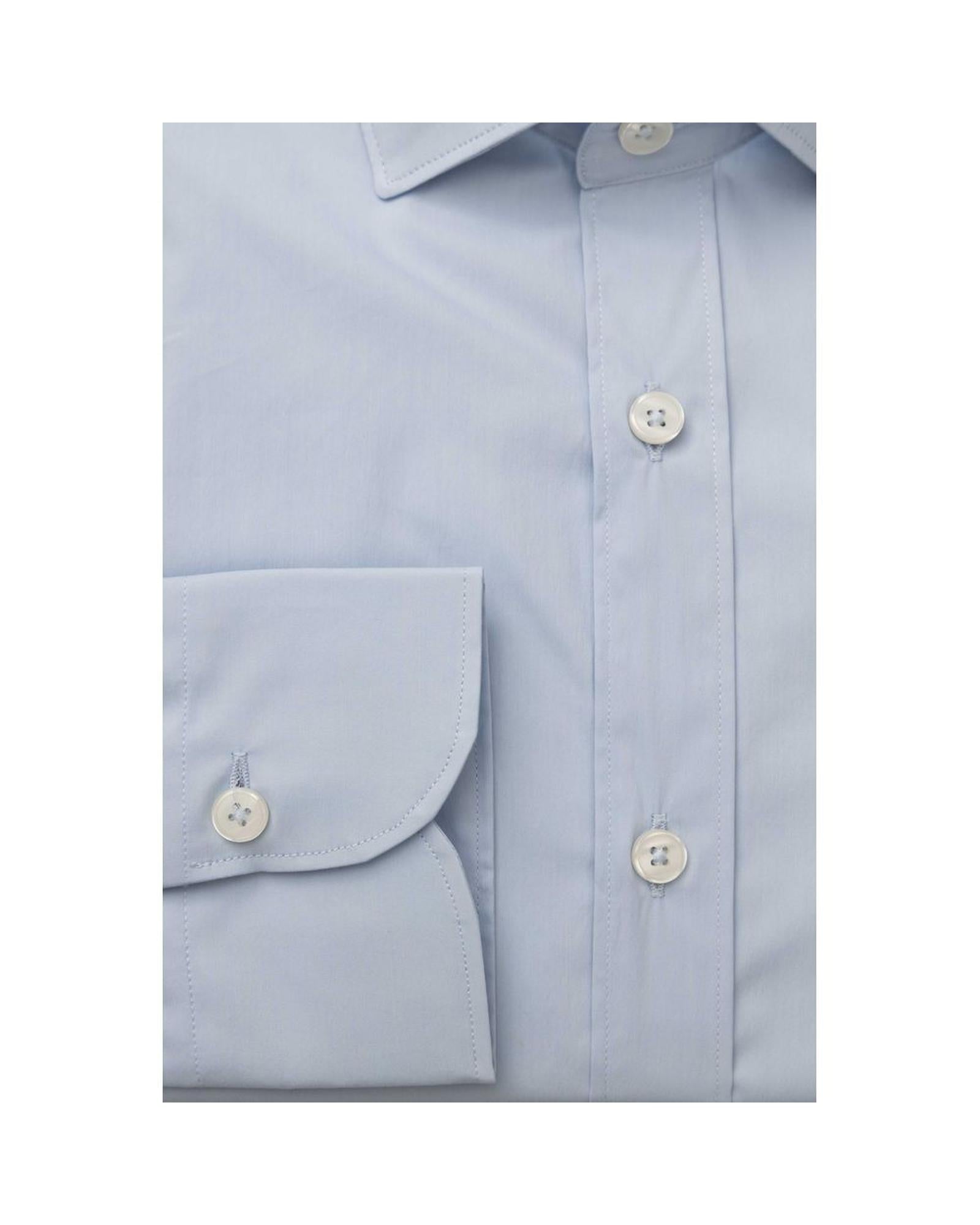Bagutta Men's Light Blue Cotton Shirt - 2XL 3