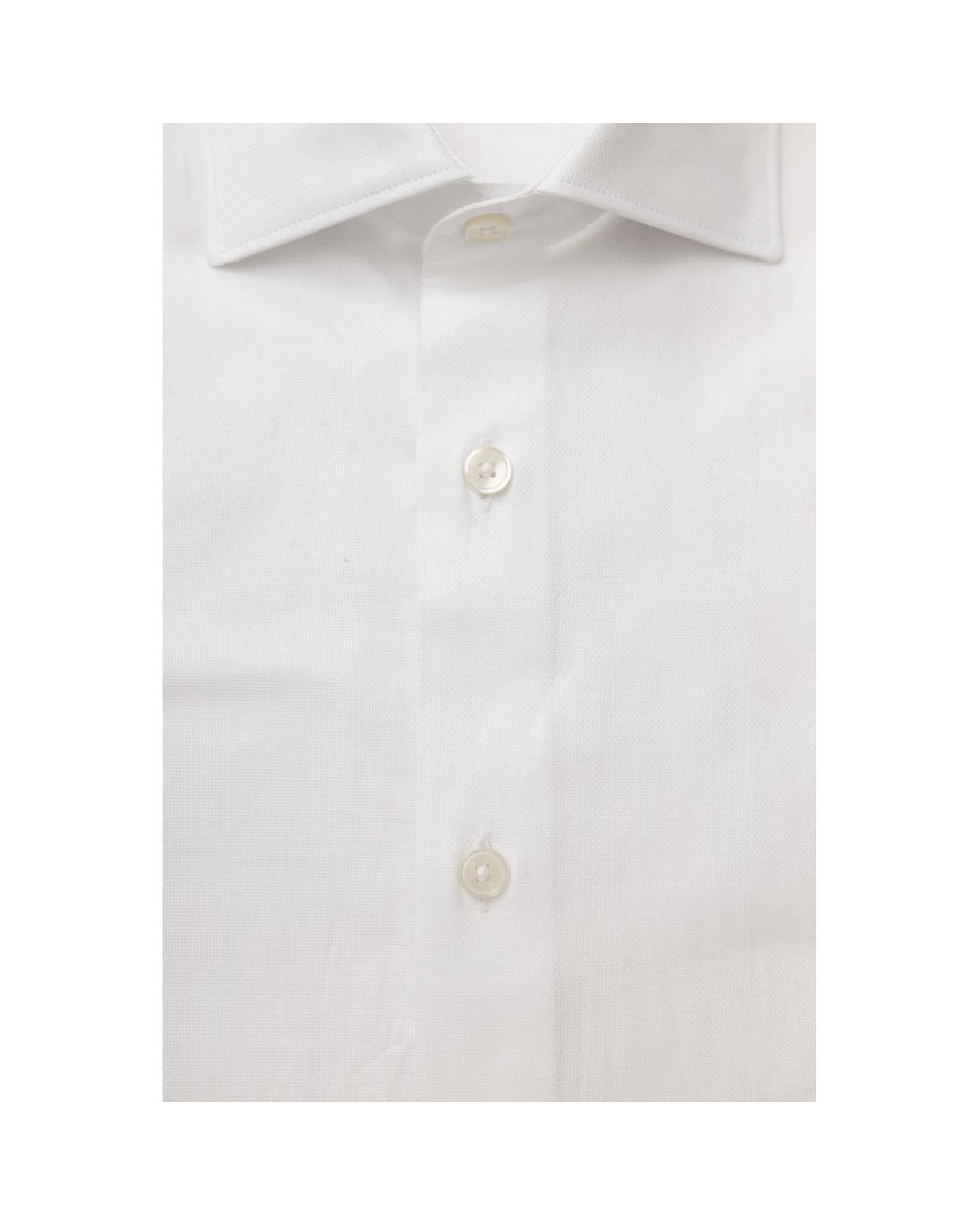 Bagutta Men's White Cotton Shirt - 2XL 3