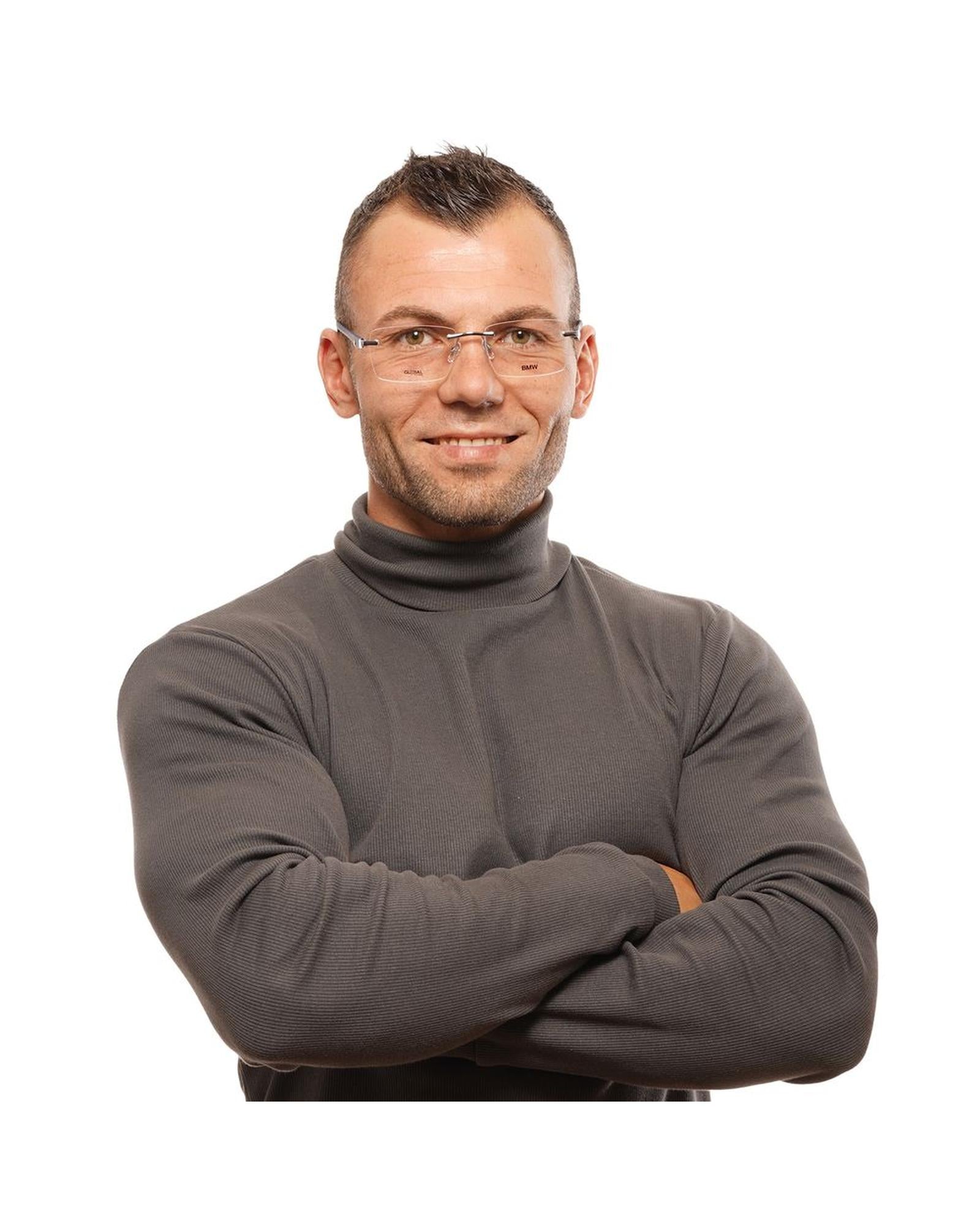BMW Men's Gray  Optical Frames - One Size 4