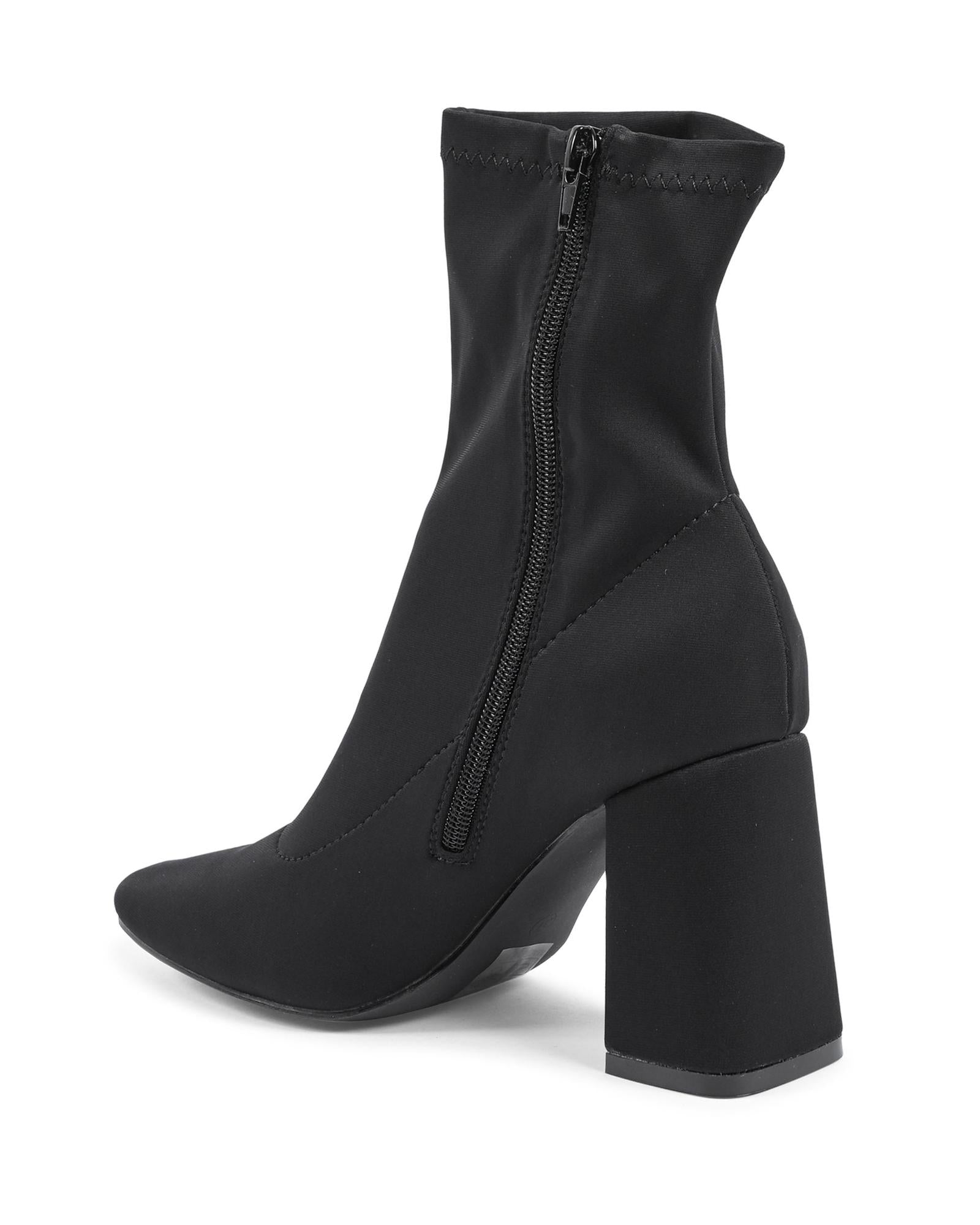 Fabric Ankle Boot with 9cm Heel - 36 EU 3
