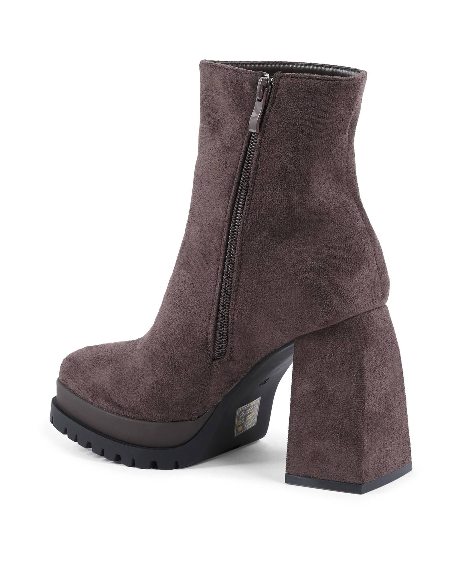 Fabric Ankle Boot with 10cm Heel - 36 EU 3
