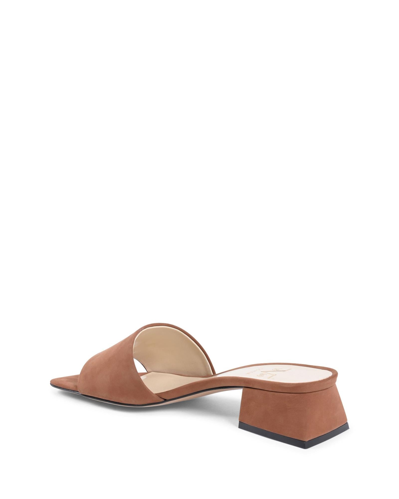 Italian Leather  Sandals with 4cm Heel - 40 EU 3